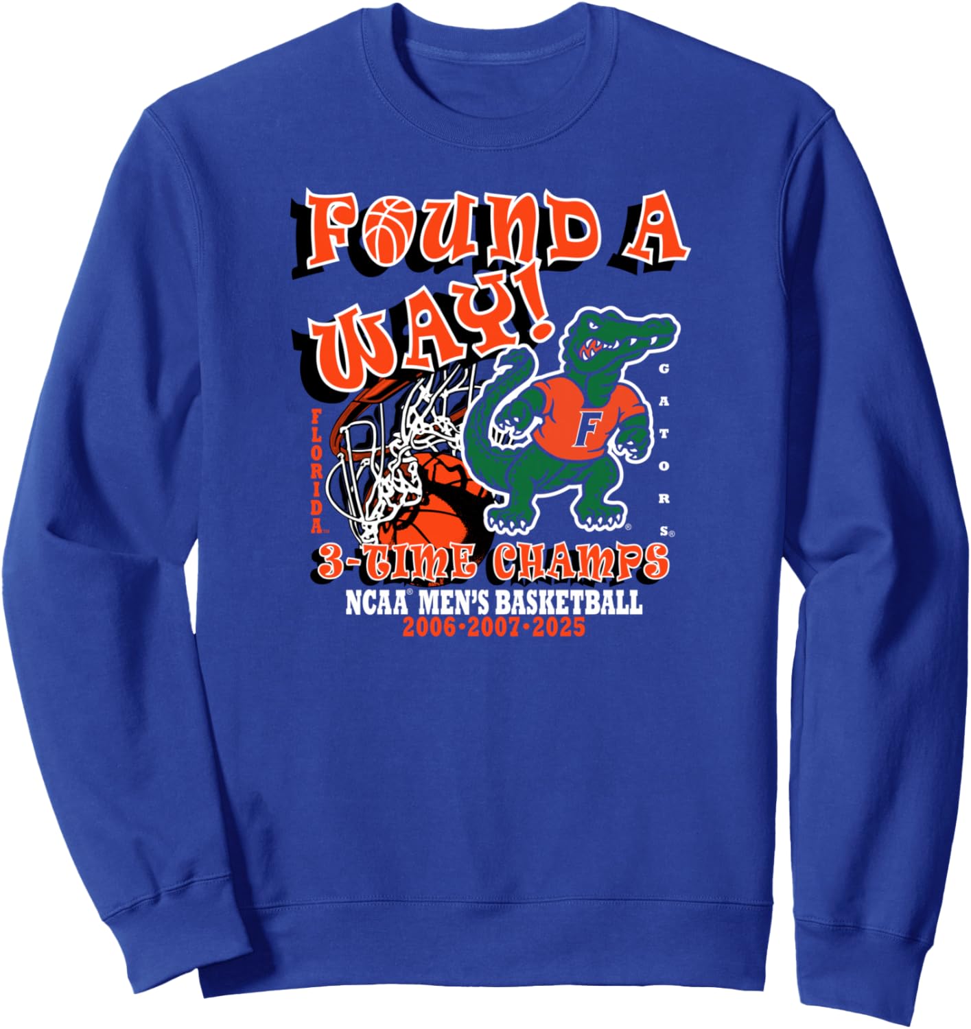 Florida Gators National Champs 2025 Men's Basketball Title Sweatshirt