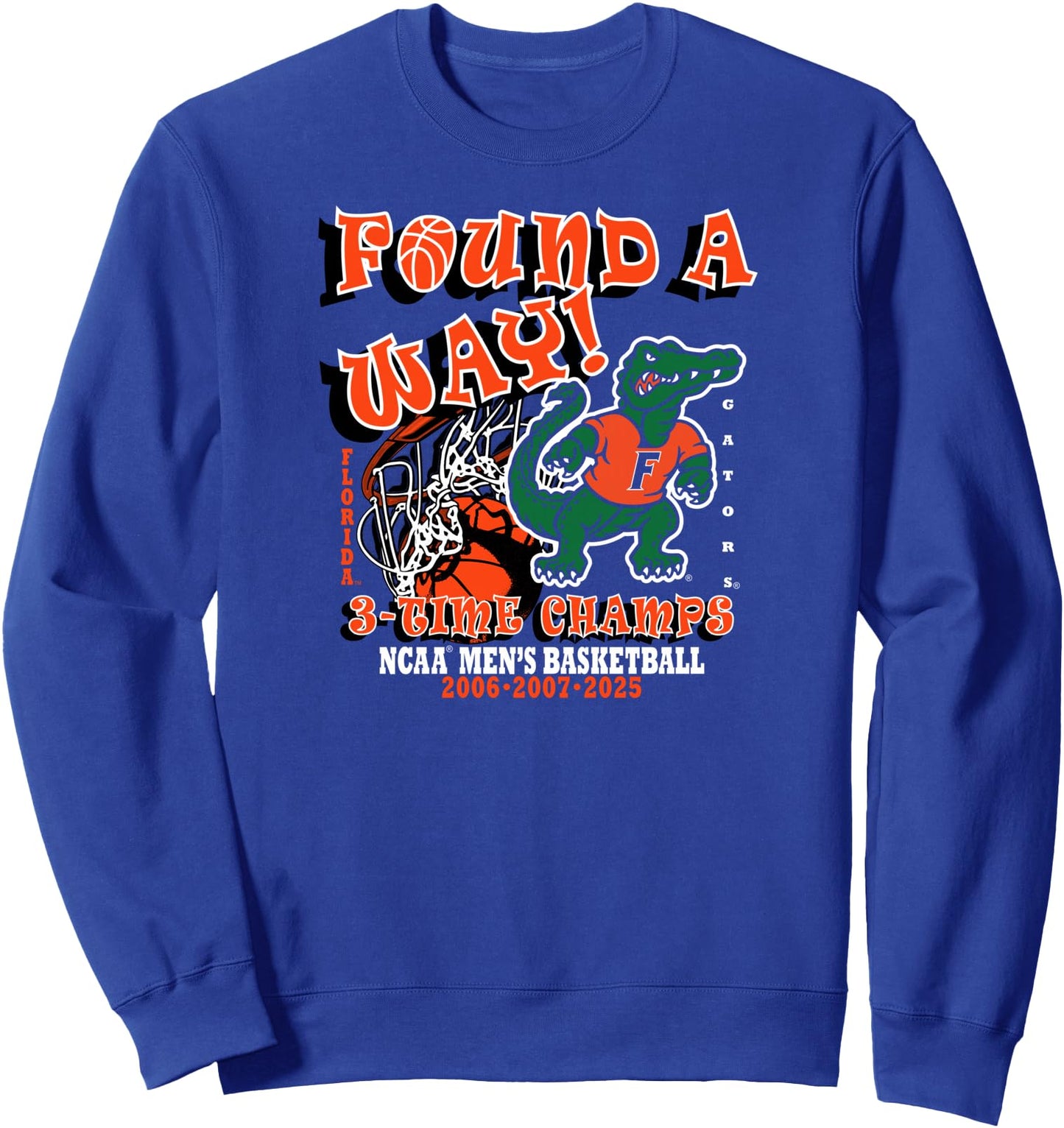 Florida Gators National Champs 2025 Men's Basketball Title Sweatshirt