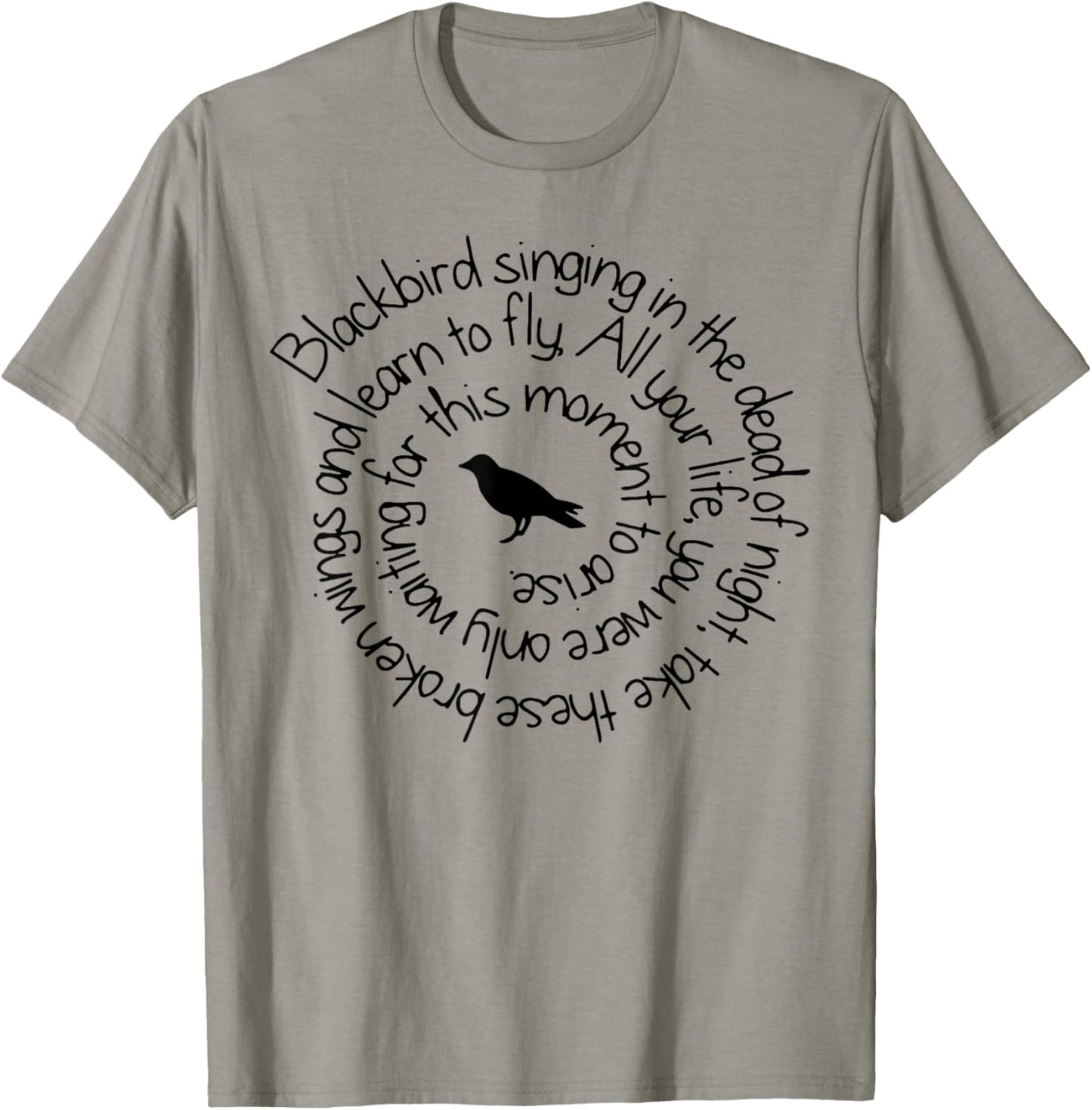 Blackbird art singing retro 80s