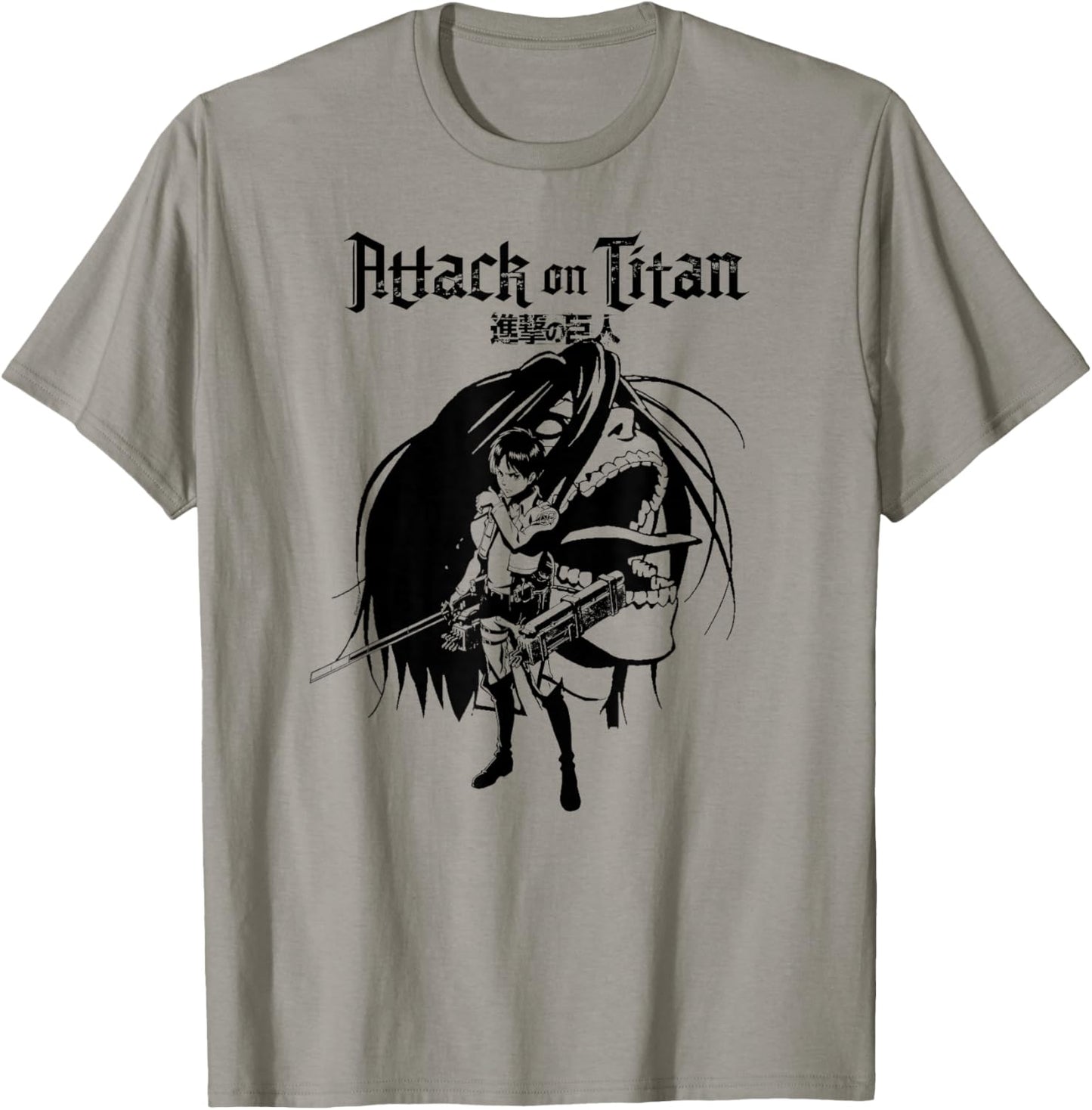 Attack on Titan Eren and Titan Anime Silhouette