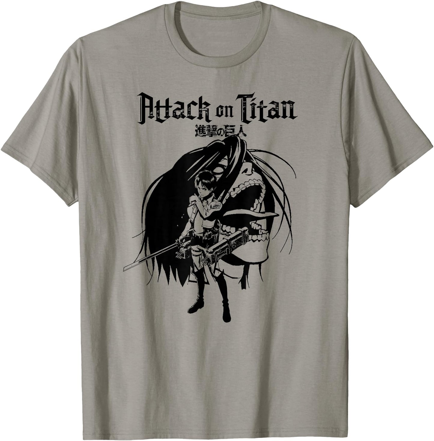 Attack on Titan Eren and Titan Anime Silhouette