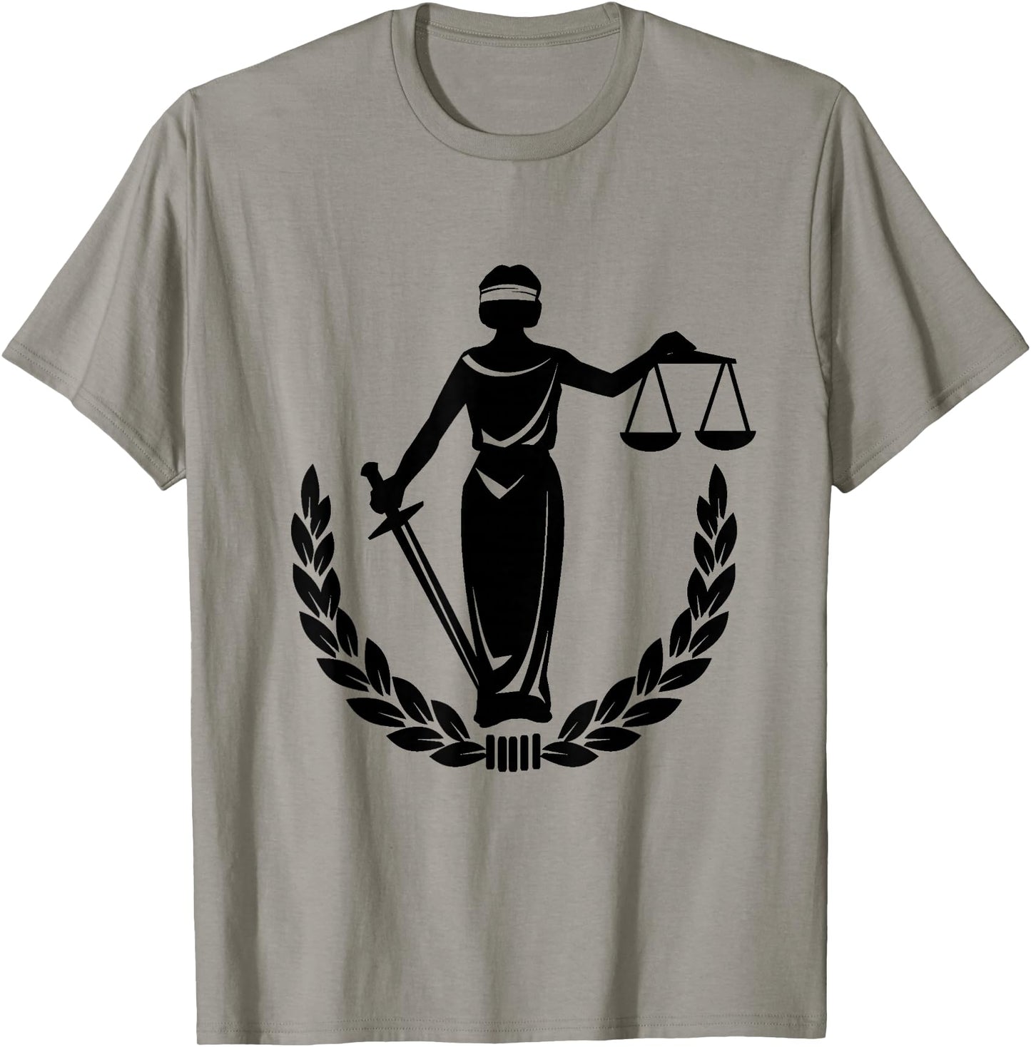 Criminal Justice Scales T-Shirt Lady Law Lawyer Themis Tee