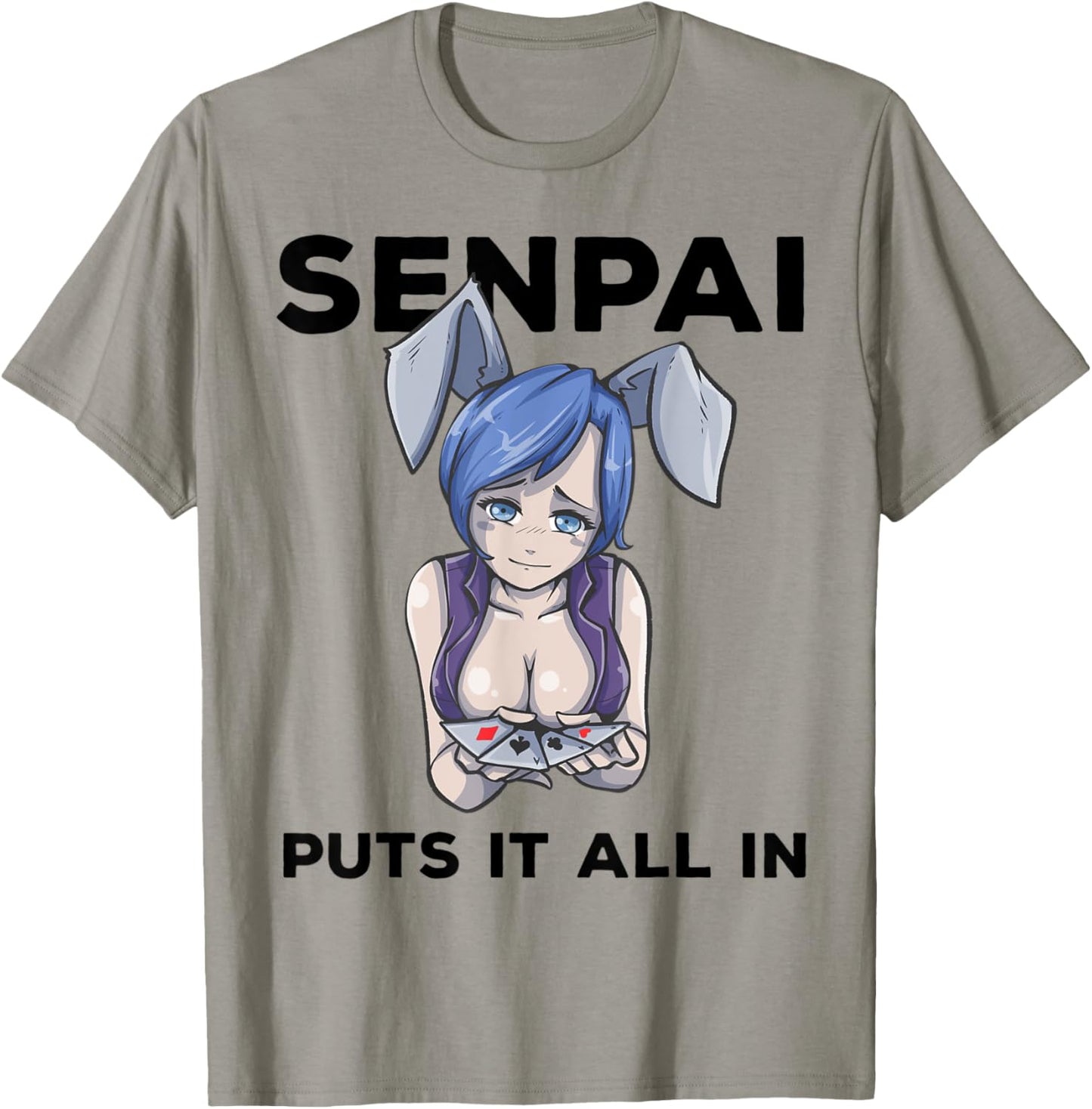 Mens Otaku Ahegao Poker Ecchi Etchi Hentai Lewd Senpai Waifu Gift