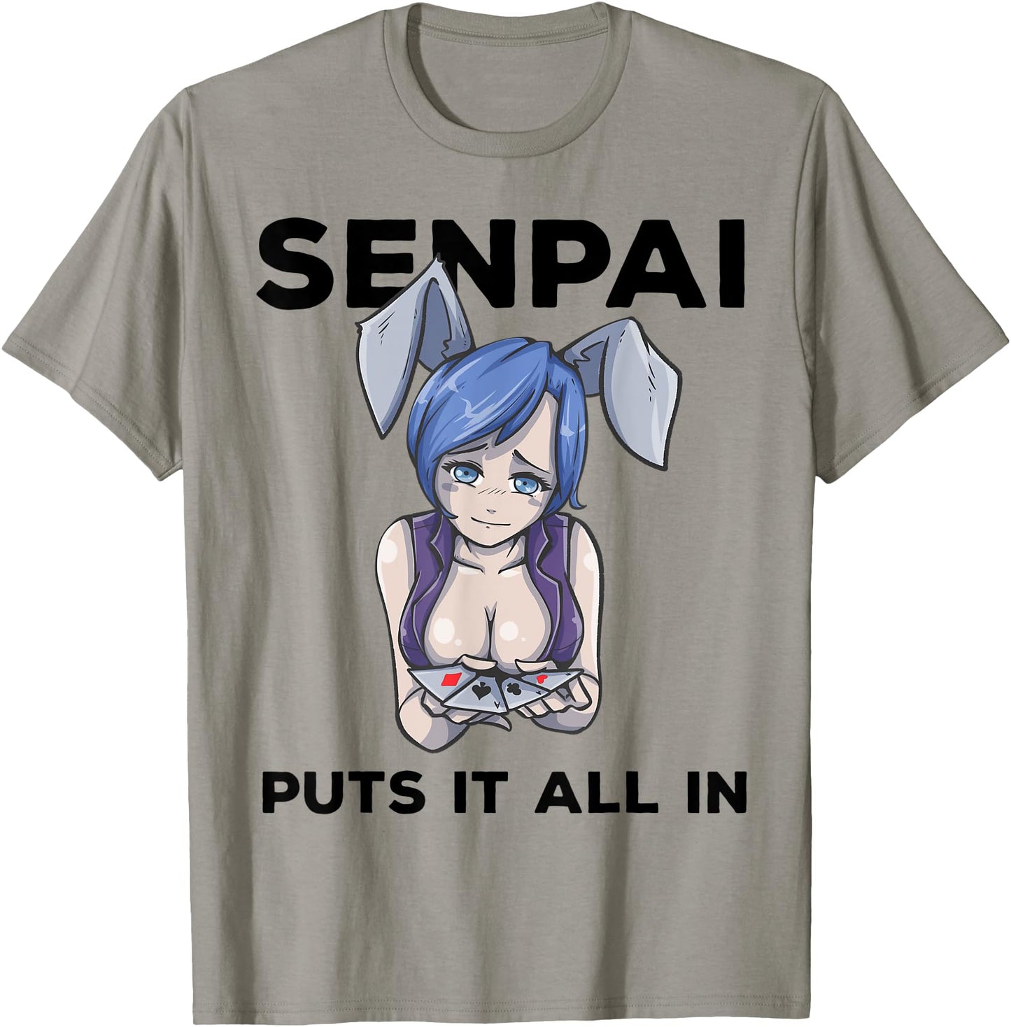 Mens Otaku Ahegao Poker Ecchi Etchi Hentai Lewd Senpai Waifu Gift