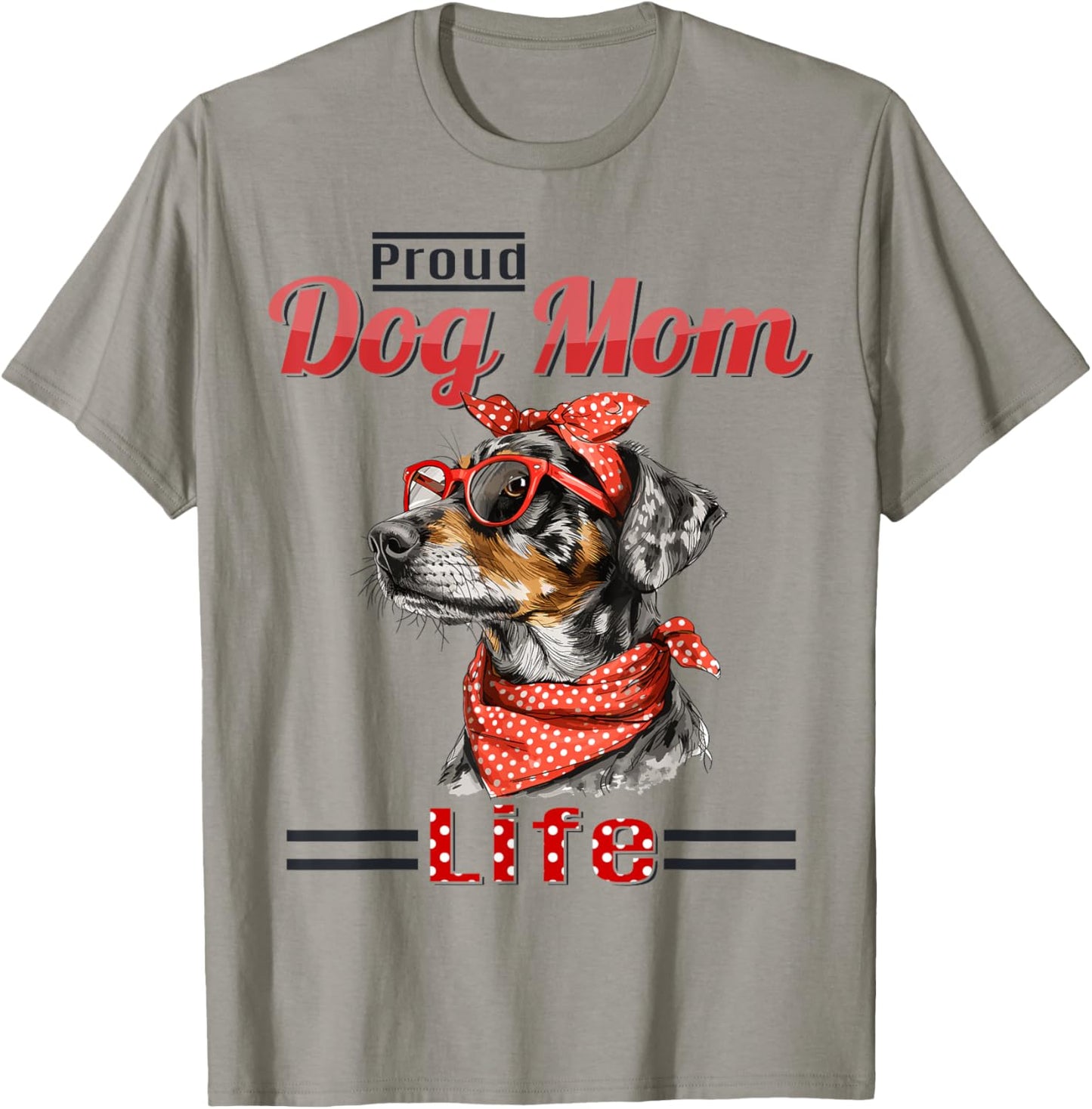 Catahoula Leopard Dog Proud Dog Mom life T-Shirt for Men Women Girls Kids