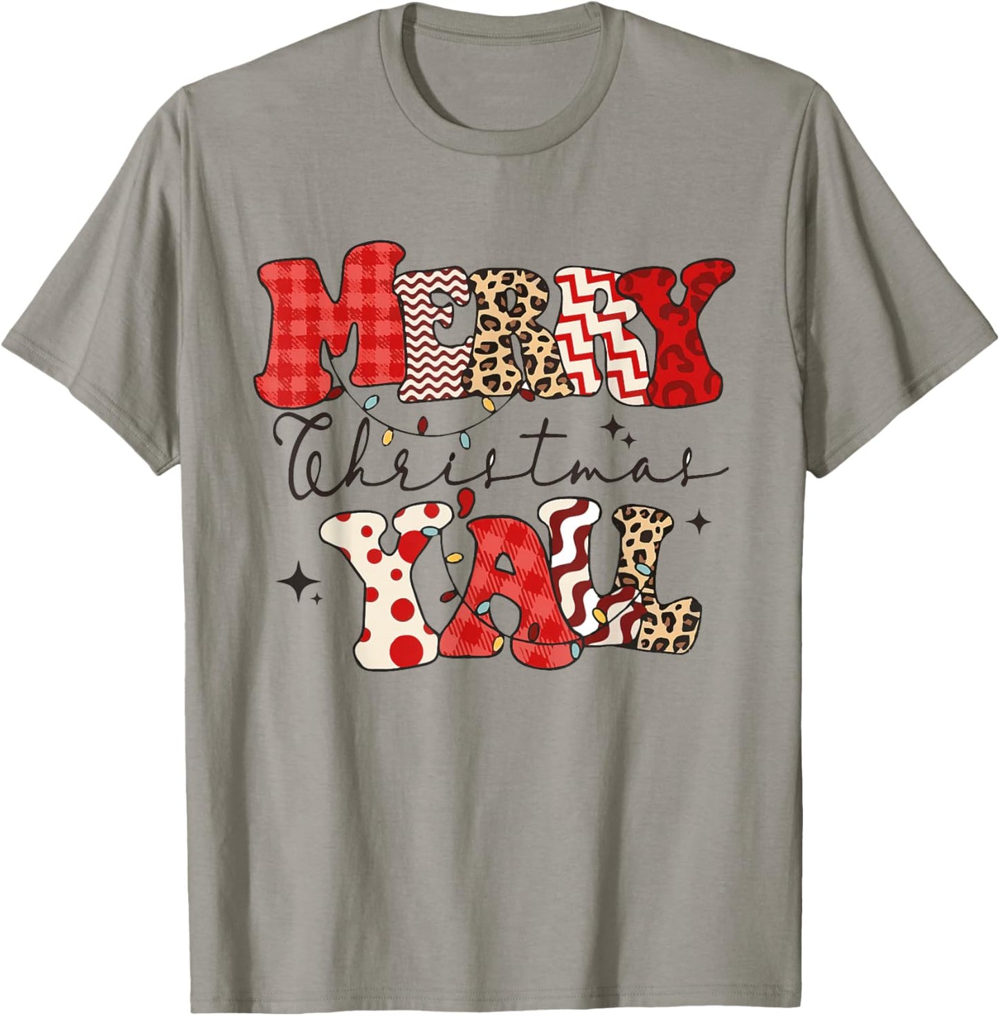 Merry Christmas Y'all Leopard Buffalo Pajama Family Xmas