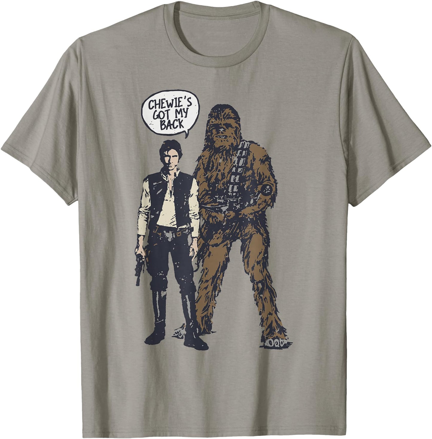 Star Wars Han Chewie's Got My Back Doodle Graphic T-Shirt