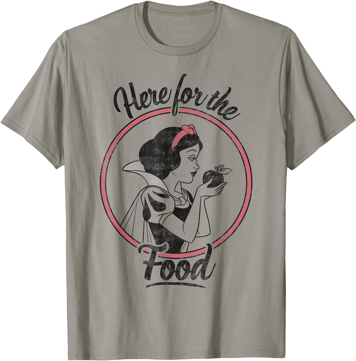 Disney Snow White Here For The Food Sketch Graphic T-Shirt