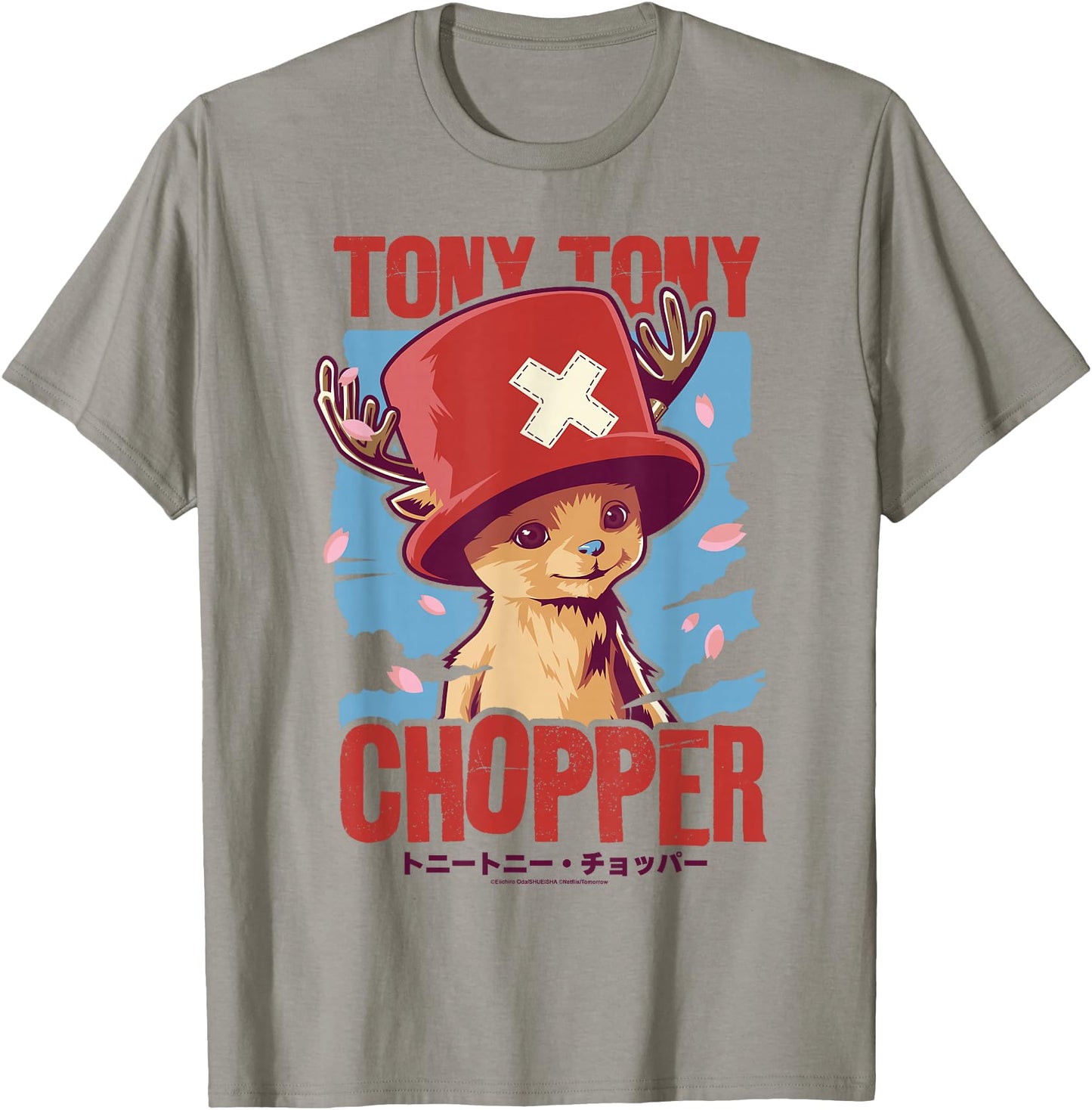 One Piece Tony Tony Chopper Distressed Kanji Poster