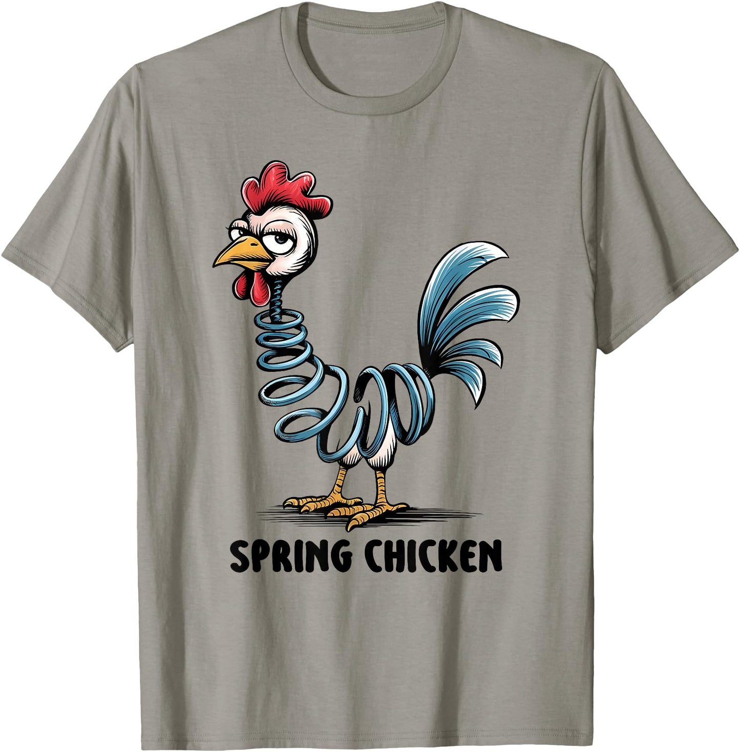 Spring Chicken Chicken On Pogo Stick Funny Chicken