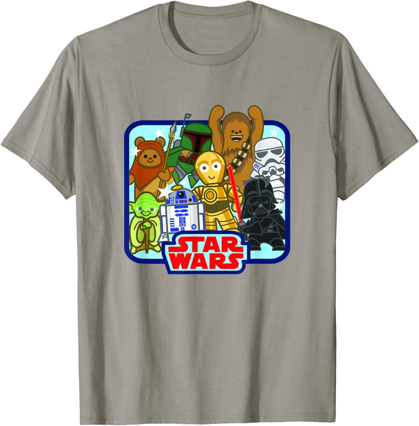 Star Wars Retro Cute Classic Chibi Character Box Logo