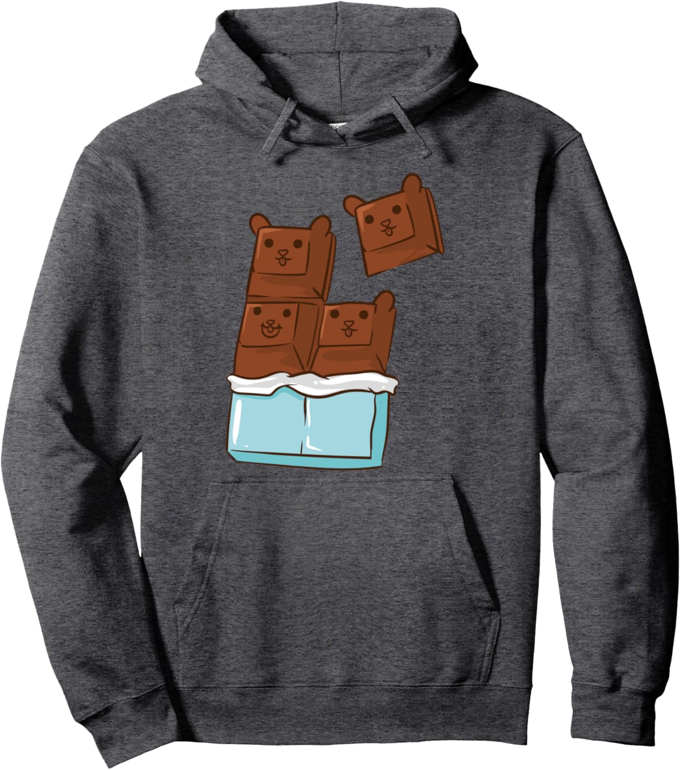 Nut Chocolate Bar Hamster - Cute Kawaii Anime Kawaii Pullover Hoodie