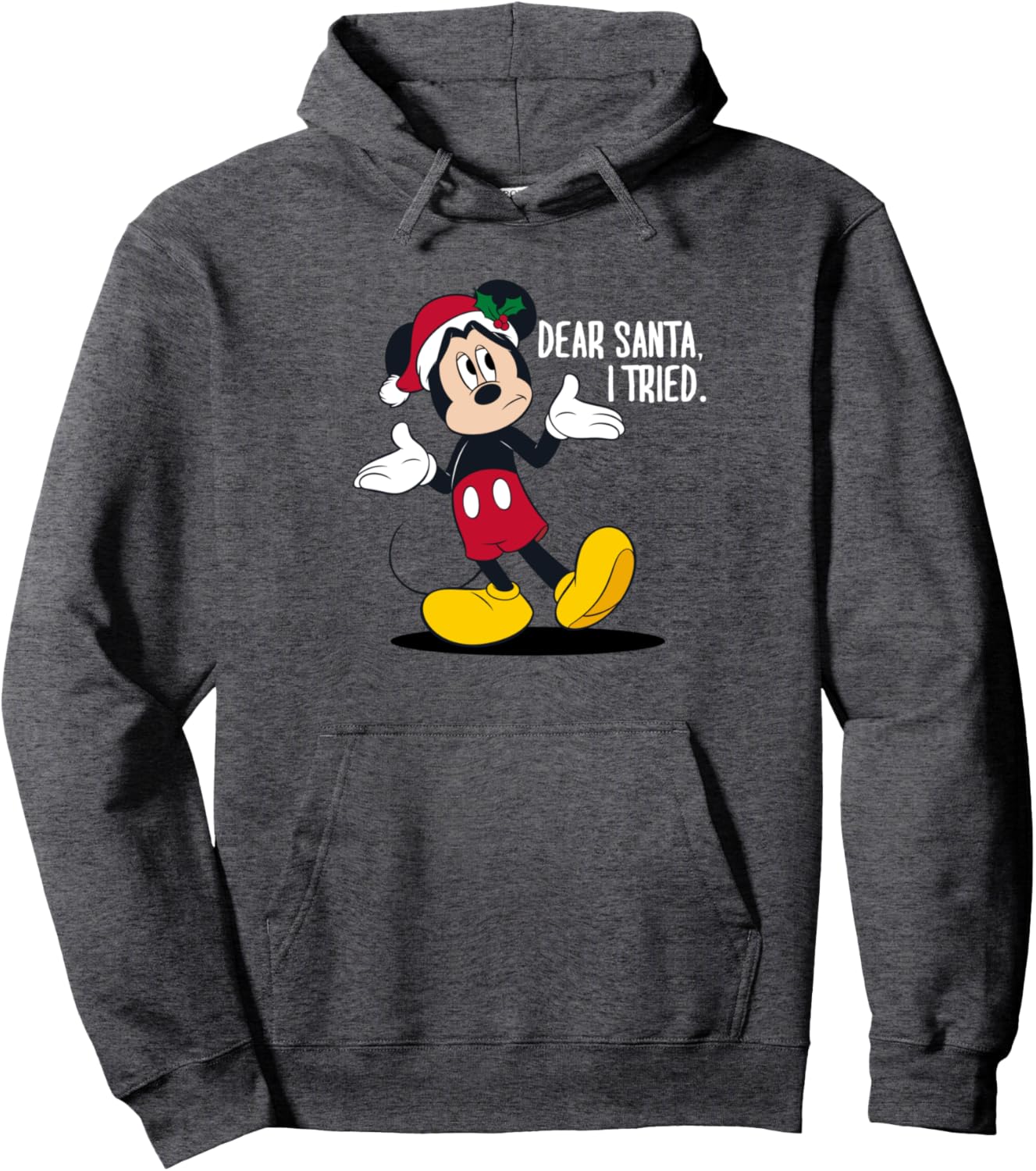 Disney Christmas Mickey Dear Santa I Tried Pullover Hoodie