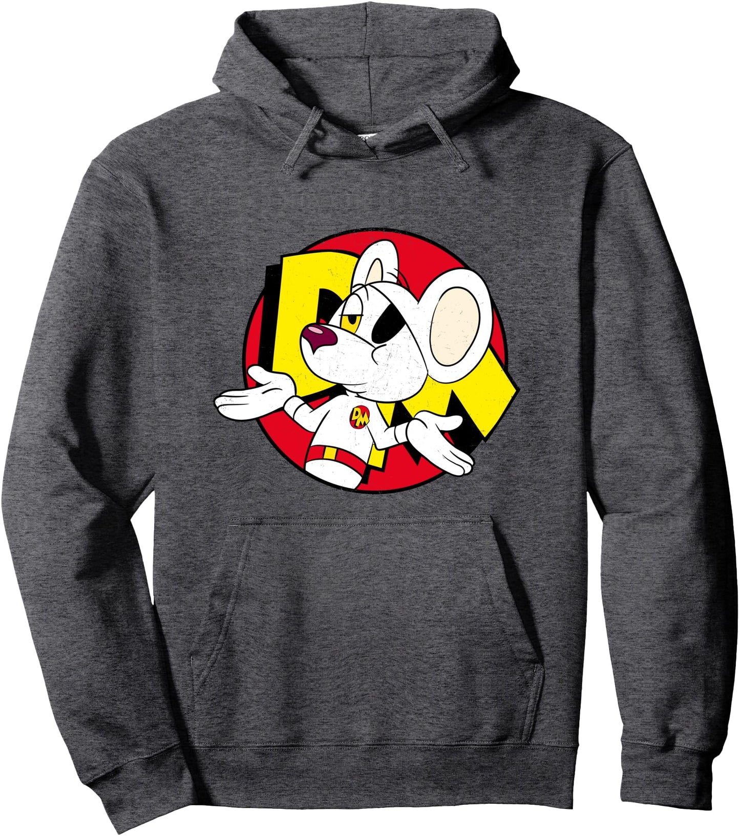 Danger Mouse Nonchalant Pose Distressed Pullover Hoodie