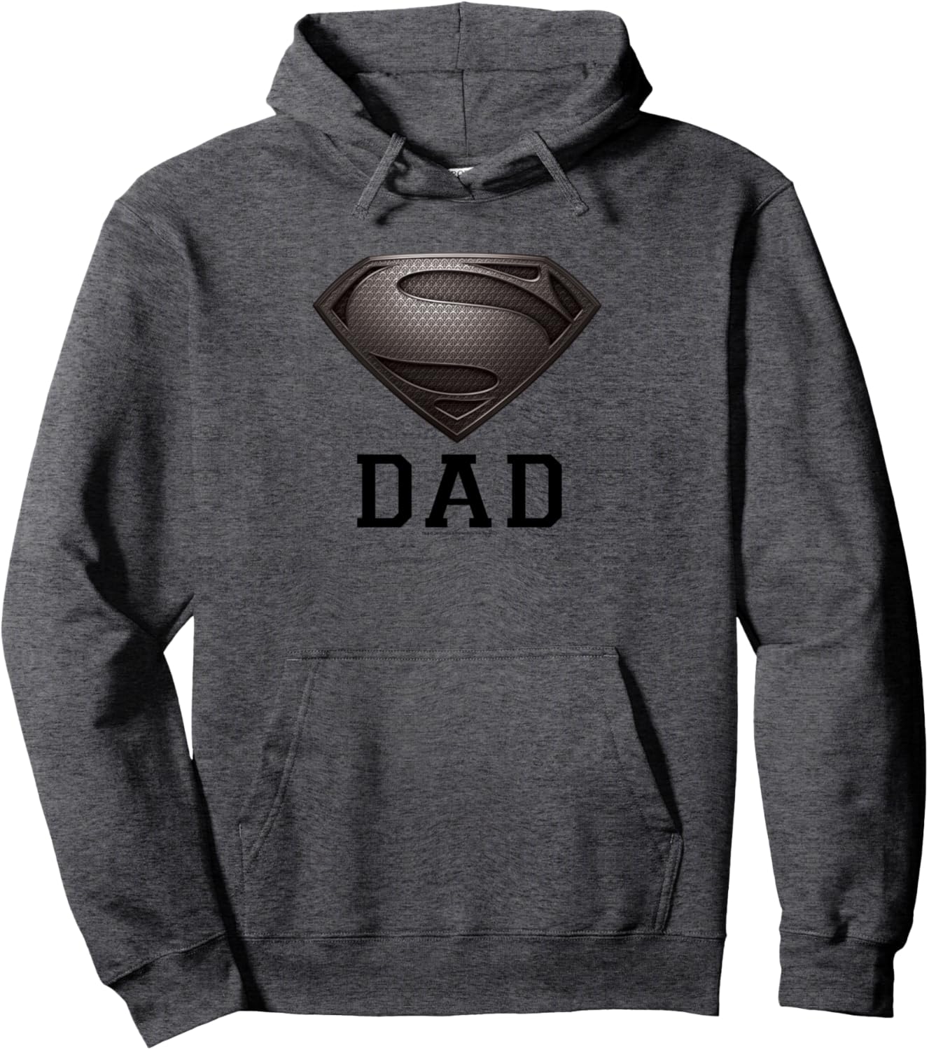 Superman Man of Steel Dad of Steel Gray Pullover Hoodie Pullover Hoodie