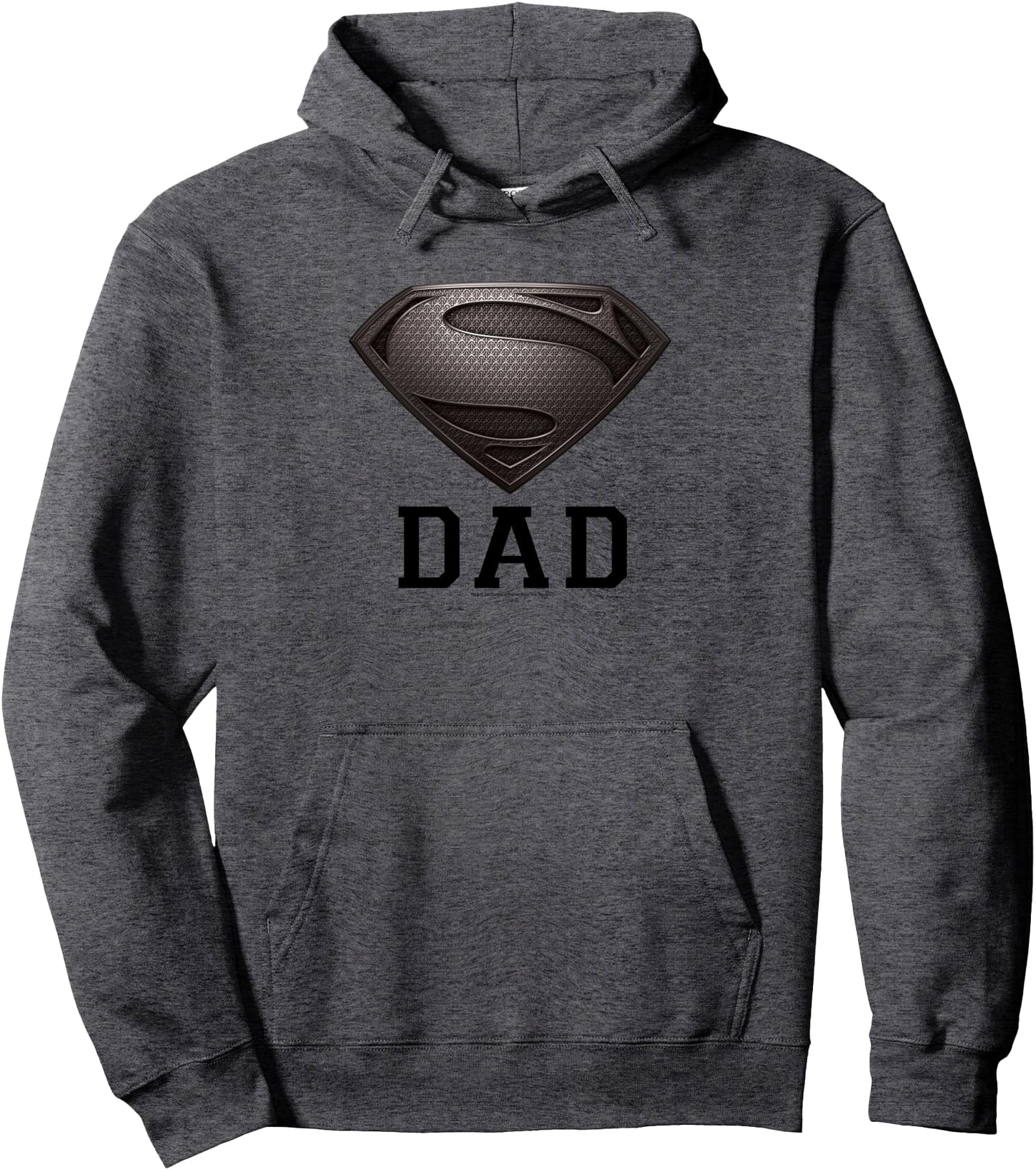 Superman Man of Steel Dad of Steel Gray Pullover Hoodie Pullover Hoodie
