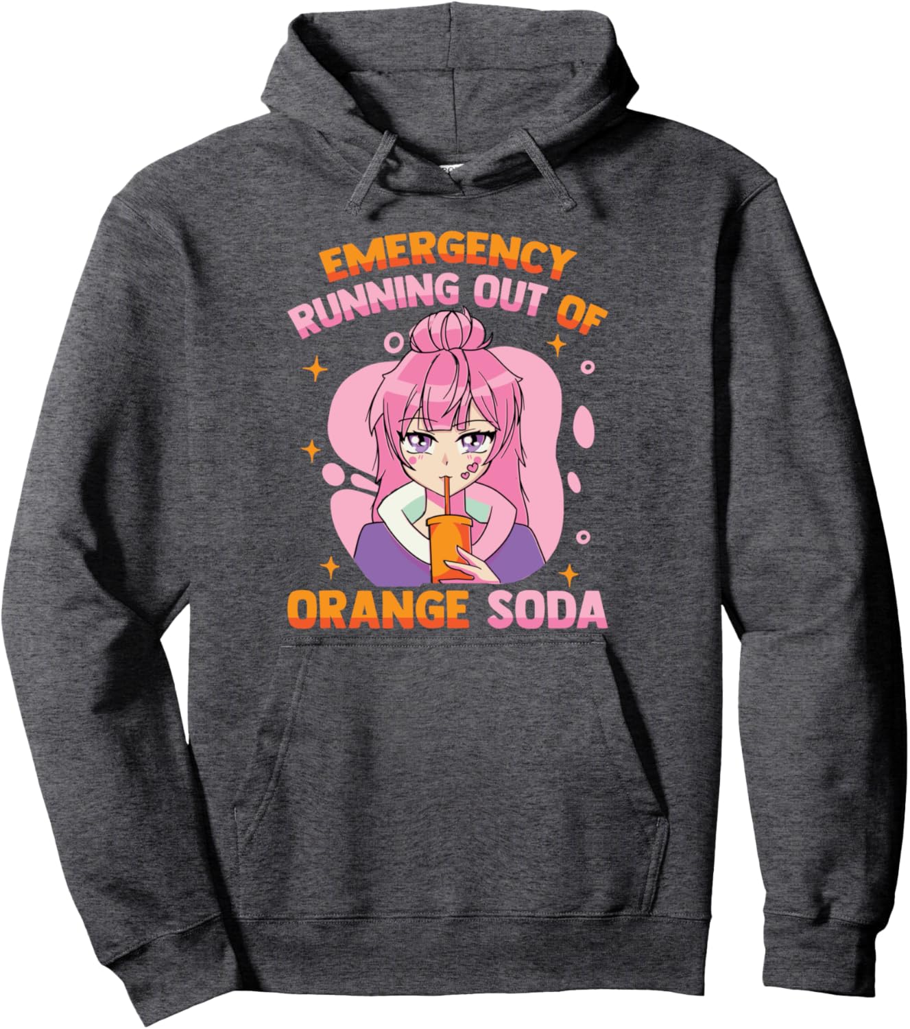 Emergency Running Out Of Orange Soda - Otaku Anime Pullover Hoodie