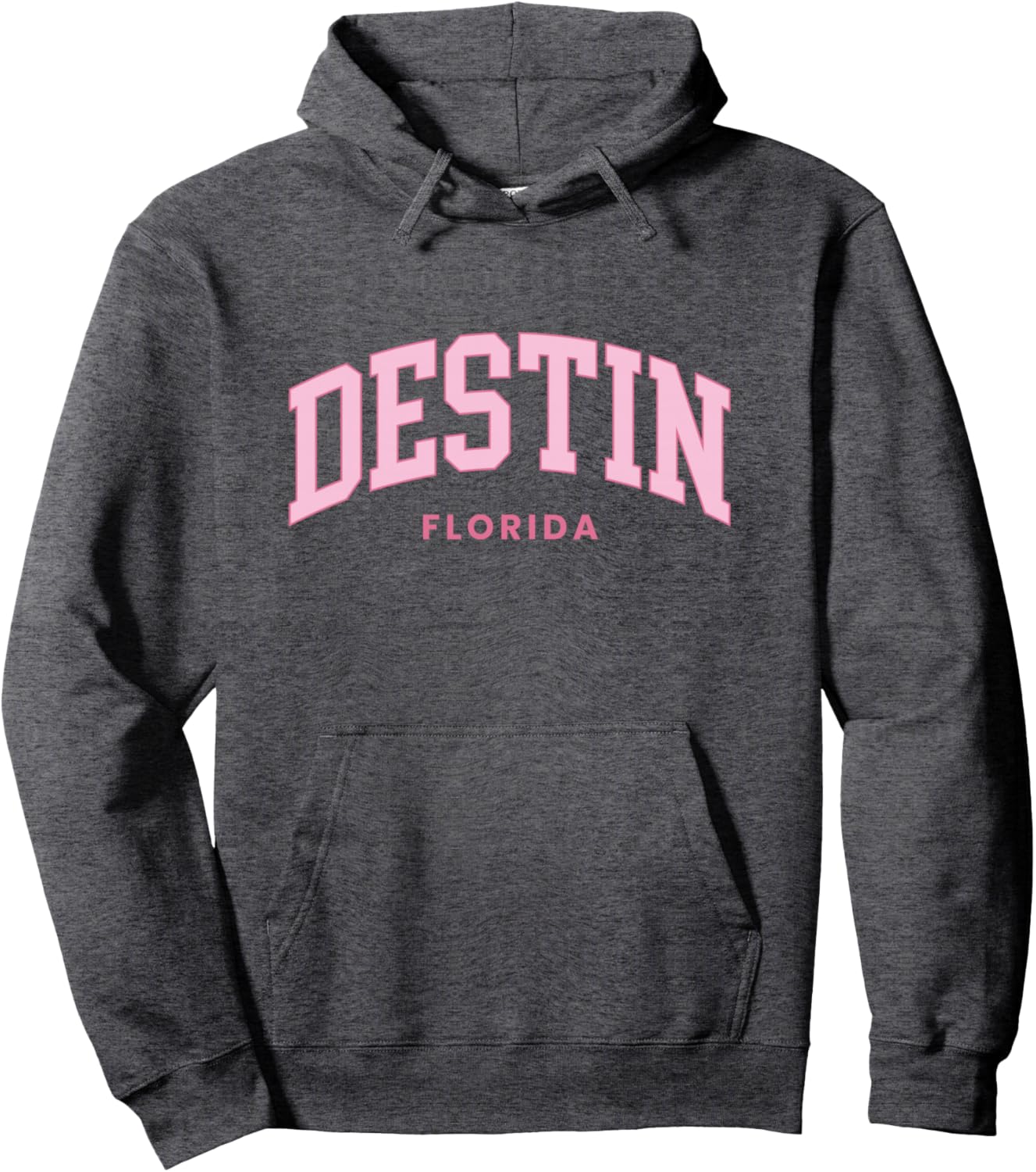 Destin Florida Retro Preppy Throwback Womens Girls Pink Pullover Hoodie
