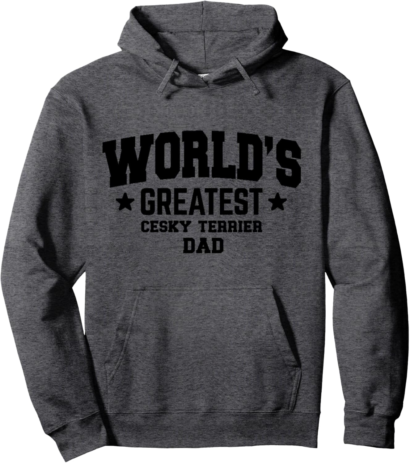 Cesky Terrier Dog Dad Funny Pullover Hoodie