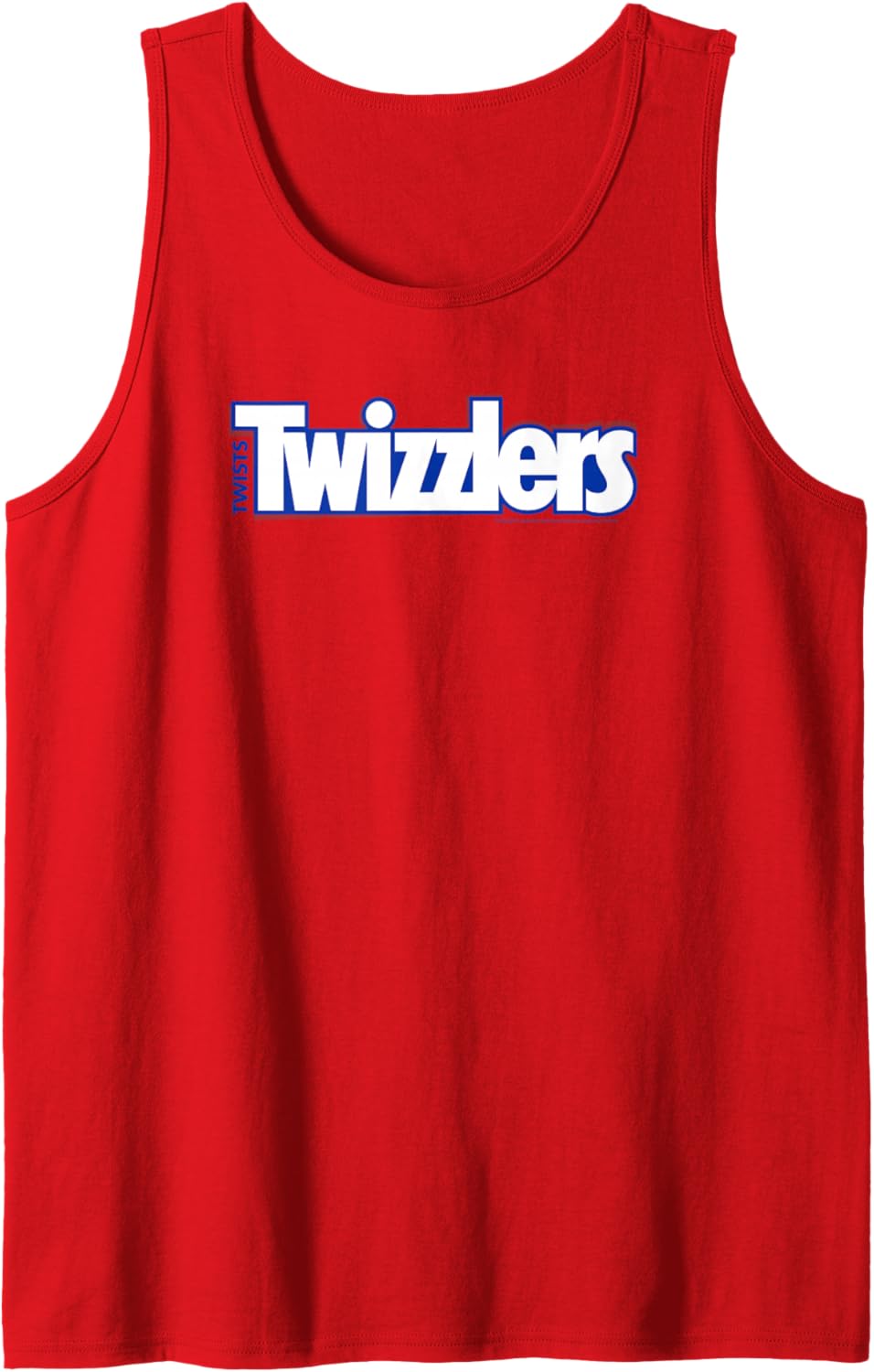 Twizzlers Twists Classic White & Blue Logo Distressed Tank Top