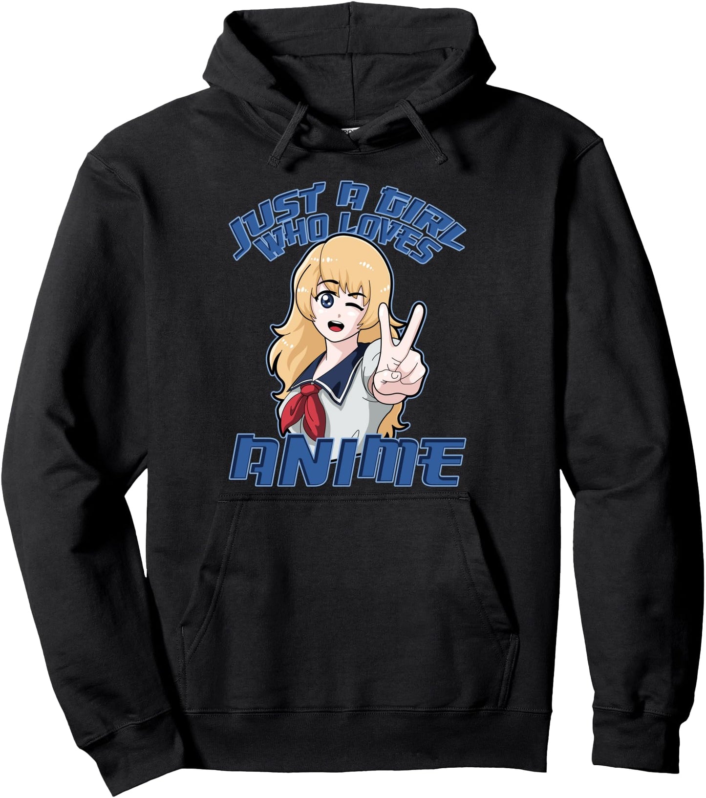 Anime Women Girls Manga Just A Girl Who Loves Anime Pullover Hoodie