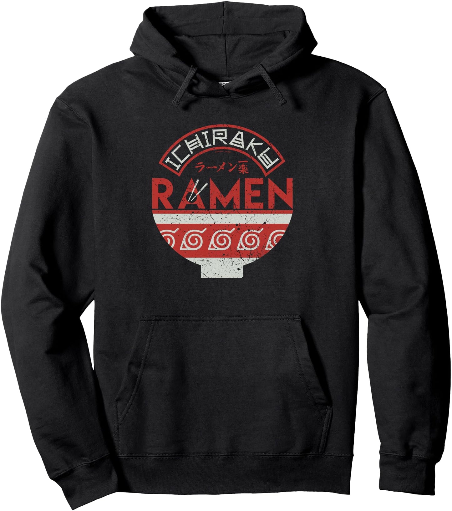 Naruto Shippuden Ichiraku Ramen Bowl Logo Anime Pullover Hoodie