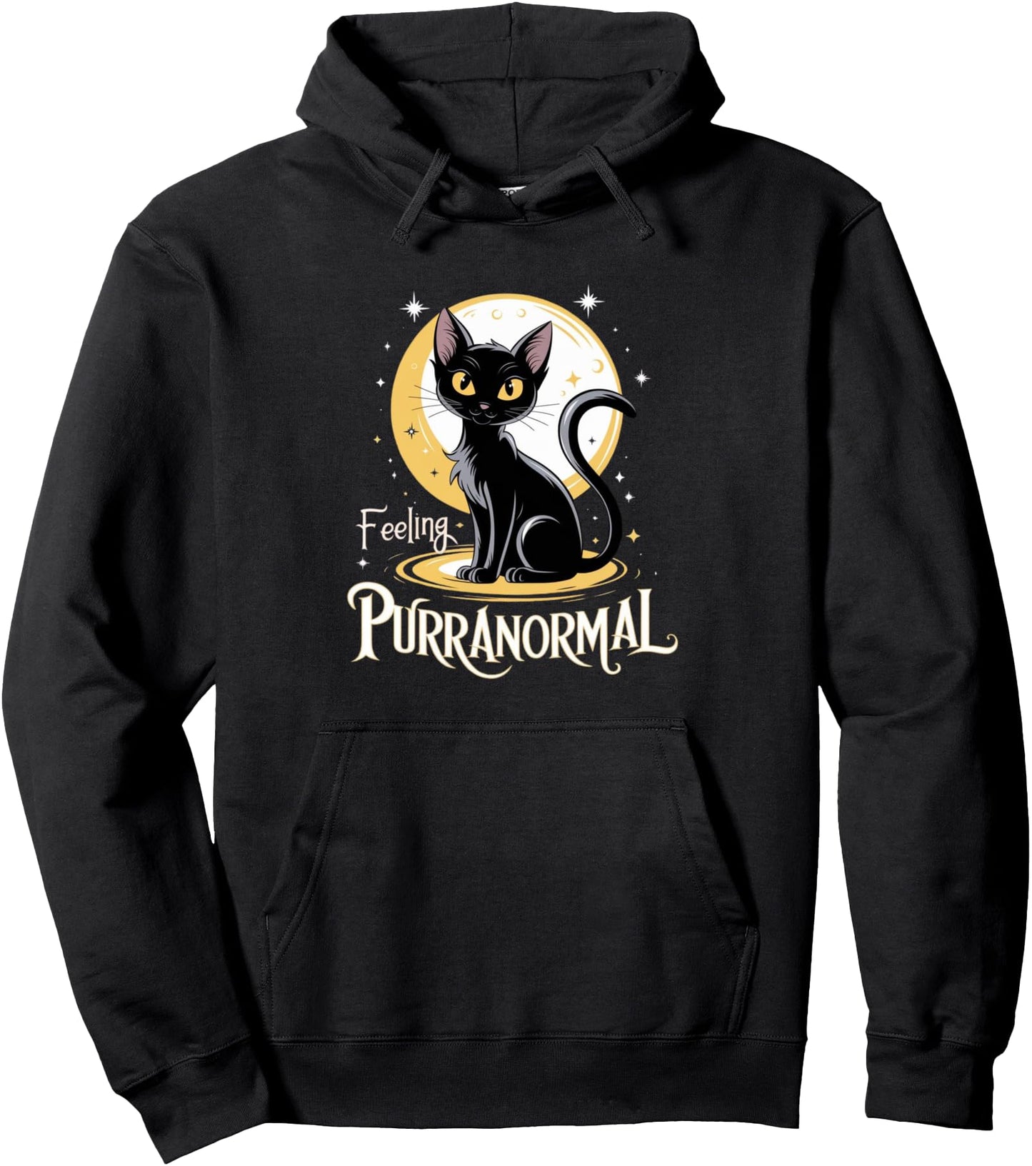 Feeling Purranormal Halloween Paranormal Cat Lover Pullover Hoodie
