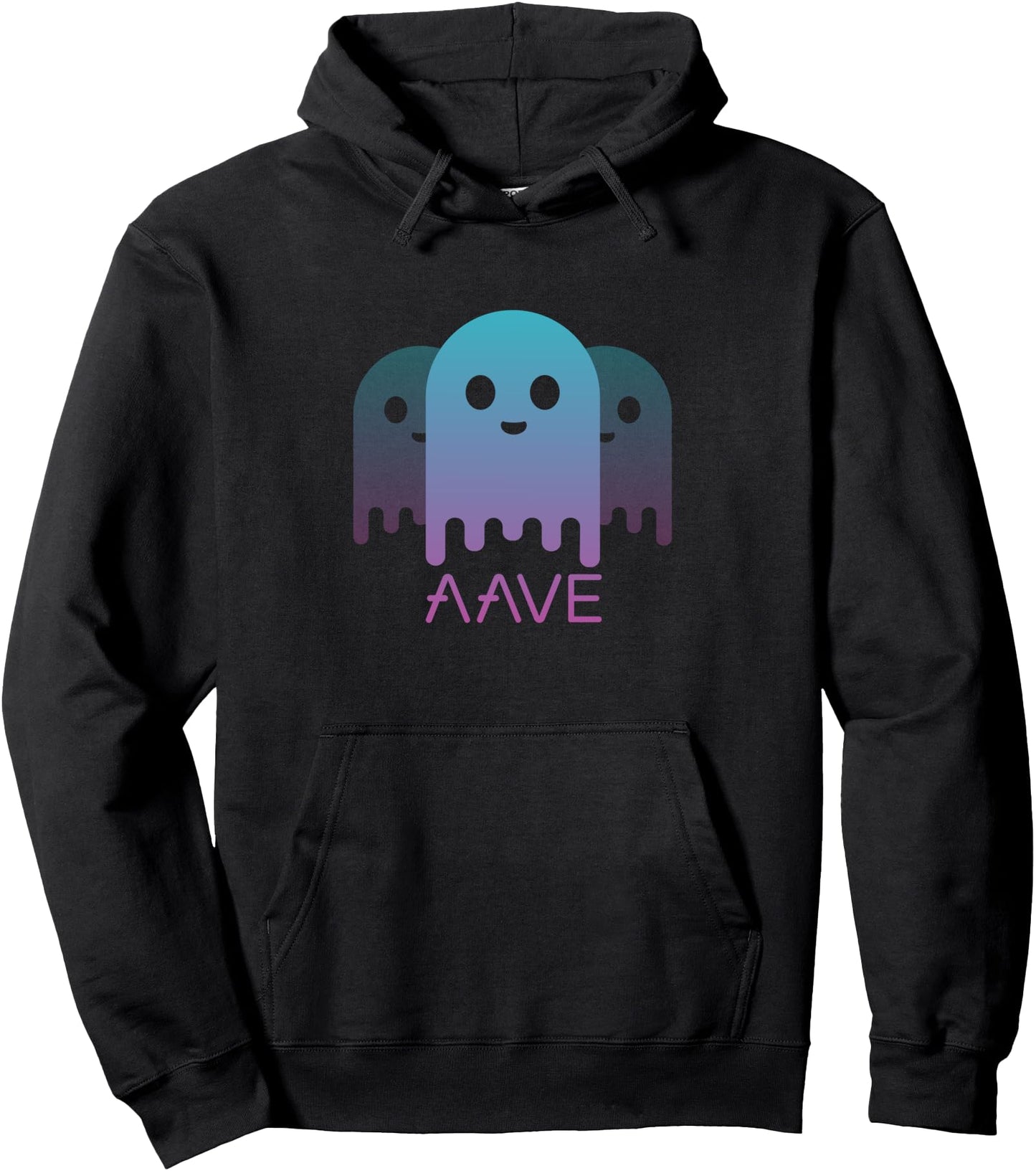 Aave AAVE Cryptocurrency Logo Image Pullover Hoodie