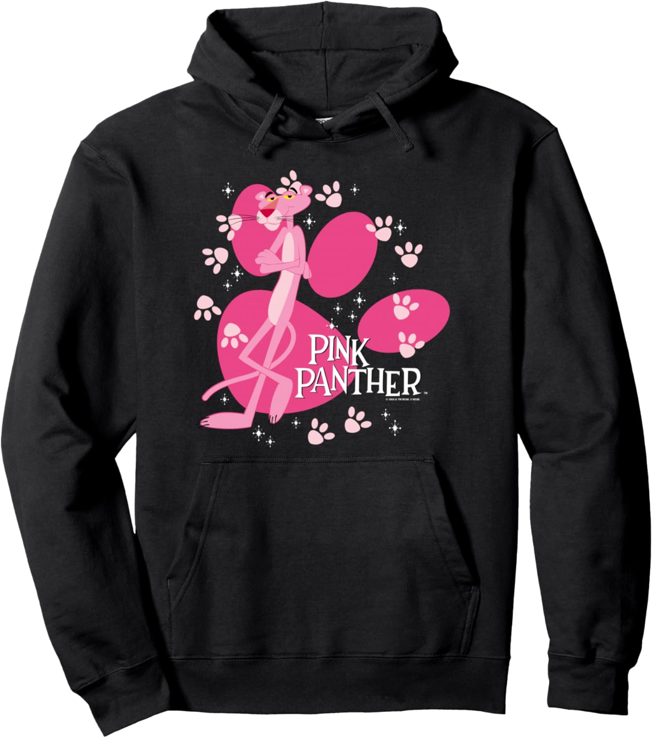 Pink Panther Walk all Over Pullover Hoodie