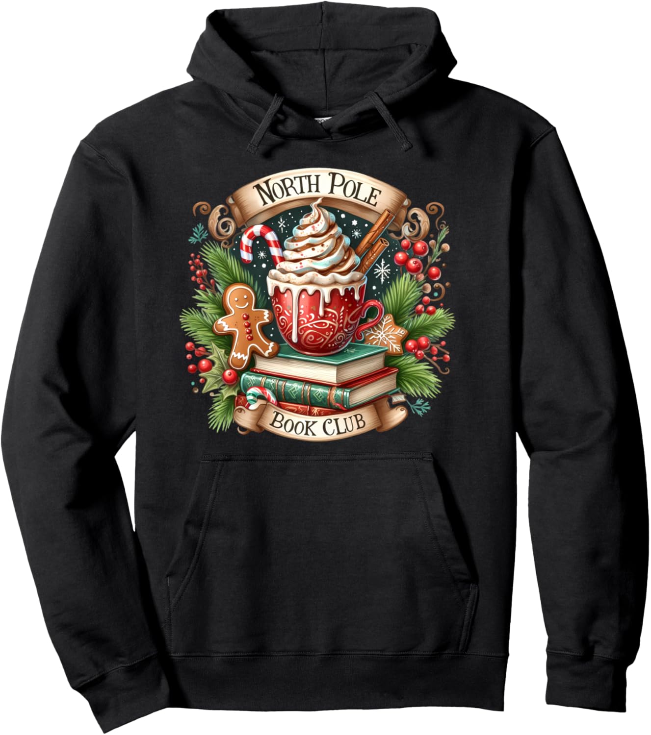 North Pole Book Club Pullover Hoodie