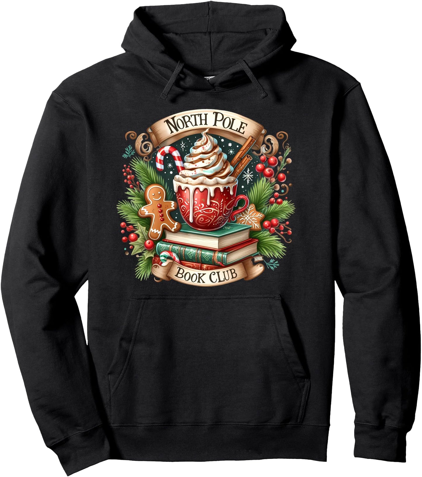 North Pole Book Club Pullover Hoodie