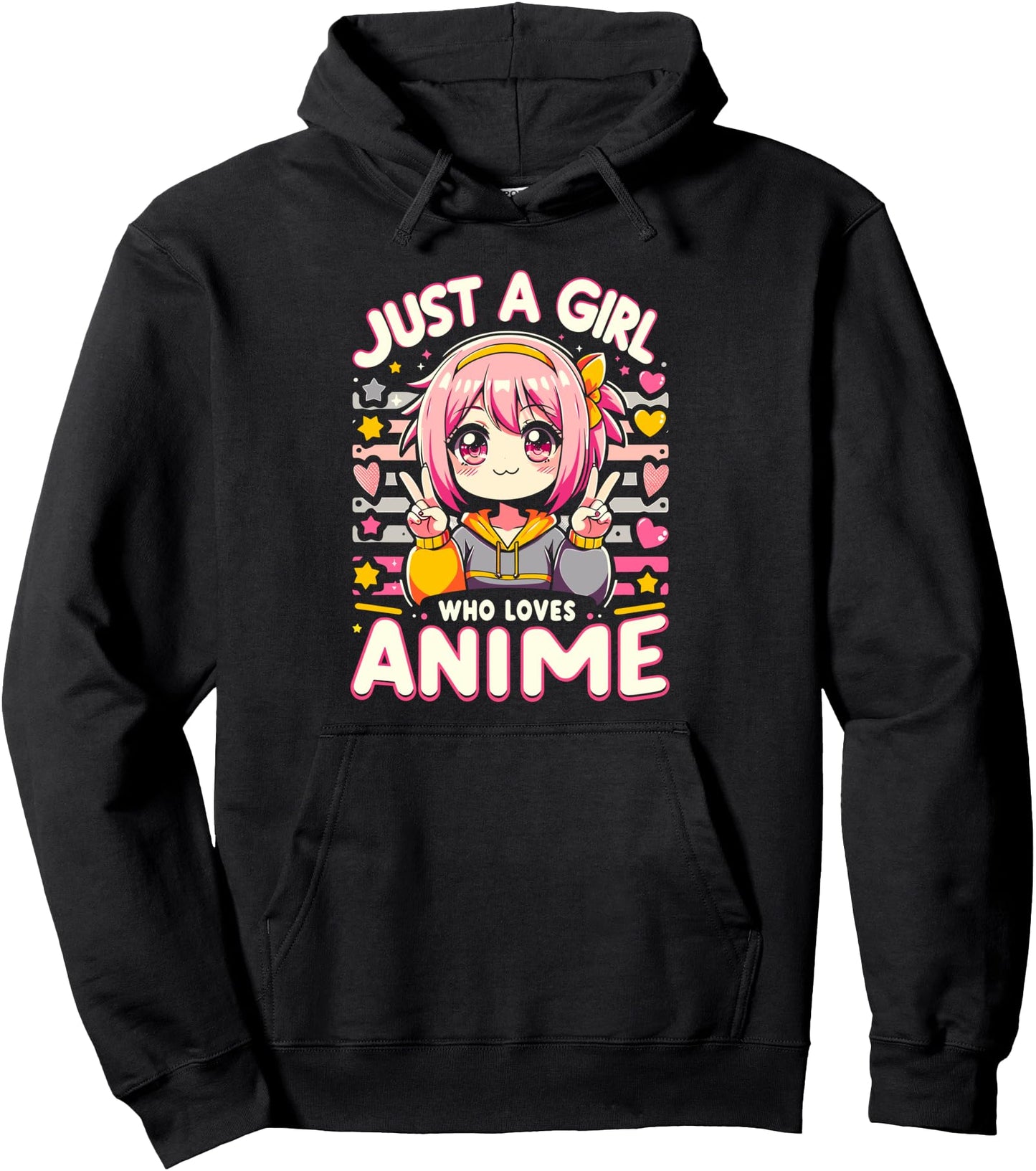 Just A Girl Who Loves Anime Pullover Hoodie