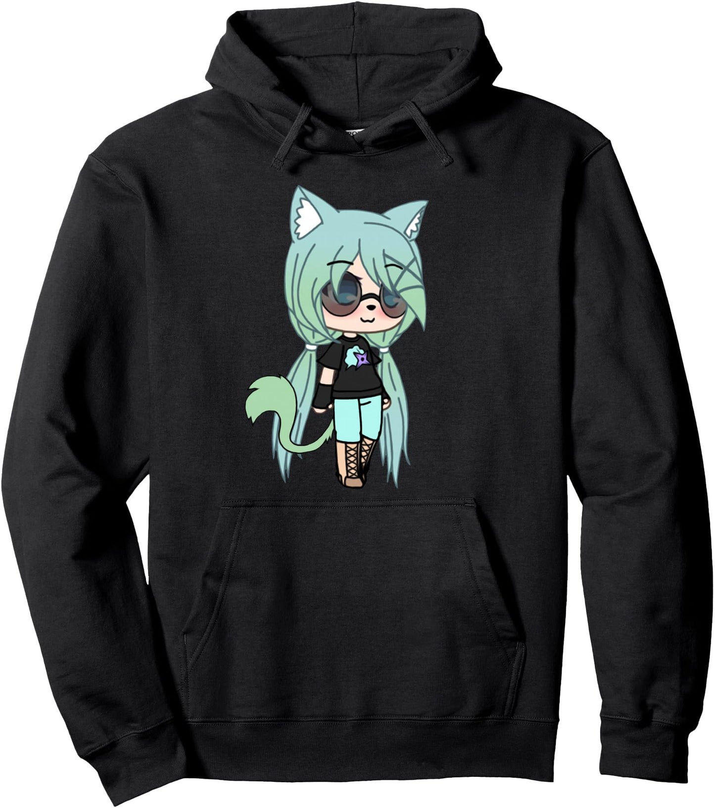 Cute Chibi style Kawaii Anime Girl Chloe Chan the Tomboy Pullover Hoodie