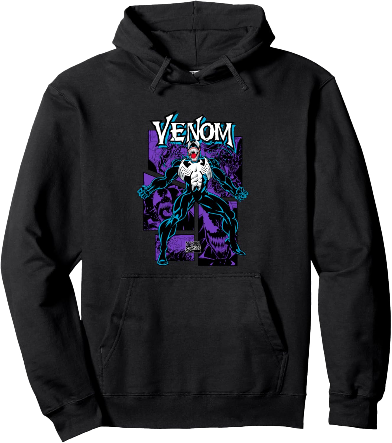 Marvel Comics Venom Vintage Villain Comic Cover Pullover Hoodie