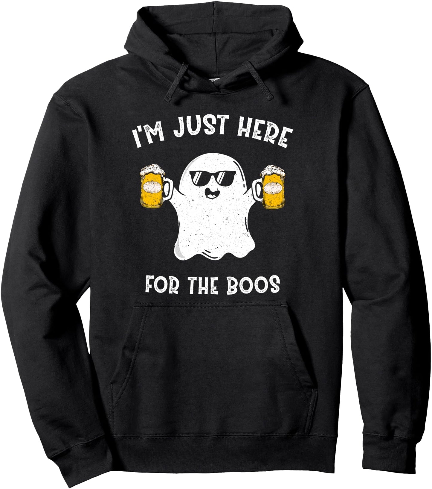 Funny Halloween Tee I'm Just Here For The Boos Costume GF Pullover Hoodie