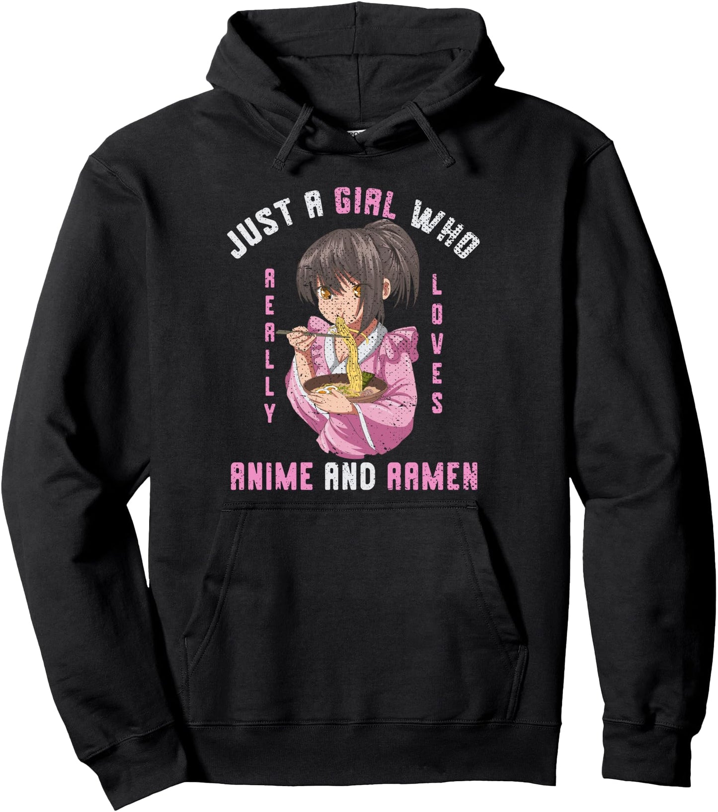 Ramen Noodles Lover Girls Women Japanese Manga Kawaii Anime Pullover Hoodie