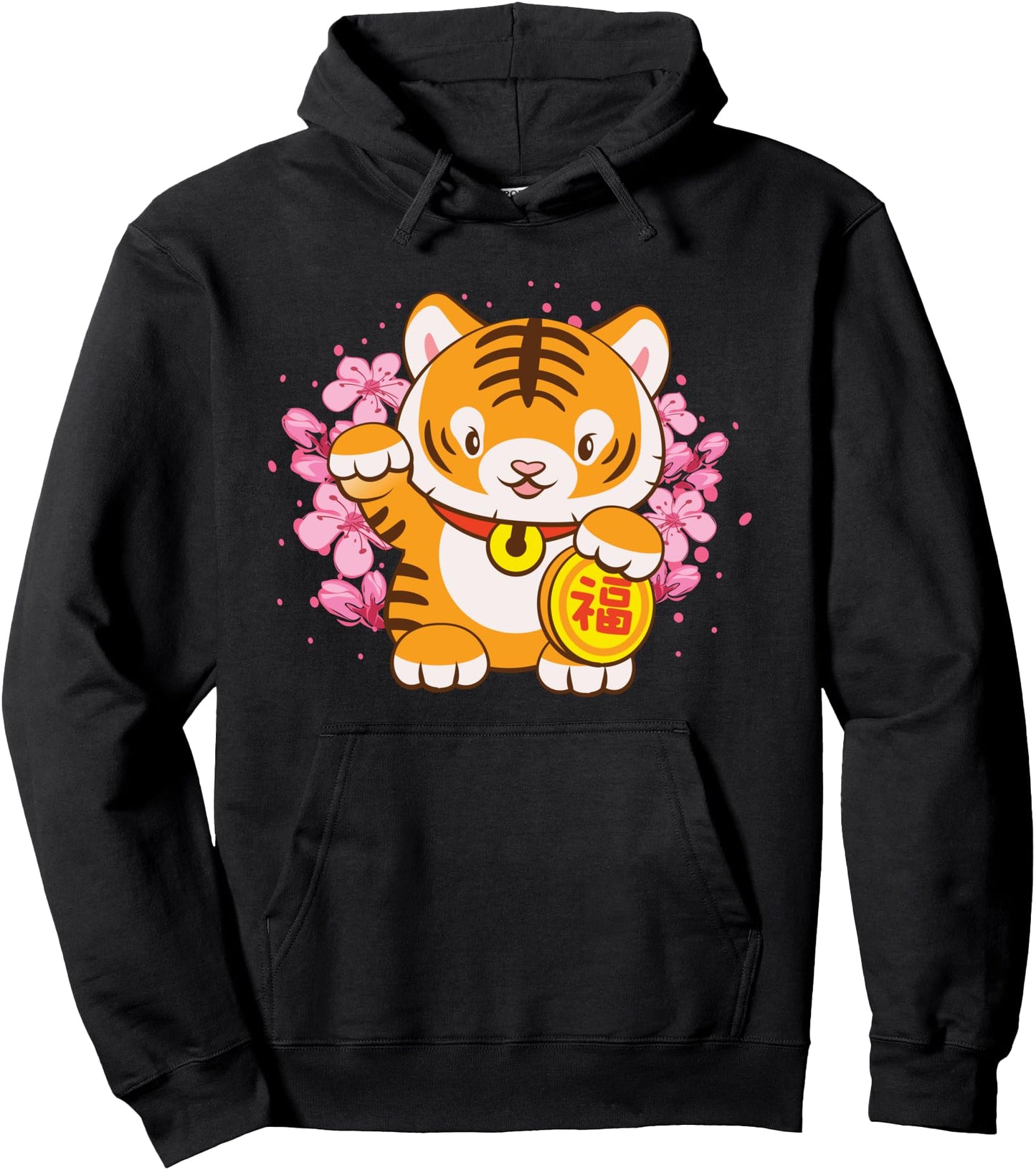 Year of Tiger 2022 Chinese Zodiac Anime Kawaii Pullover Hoodie