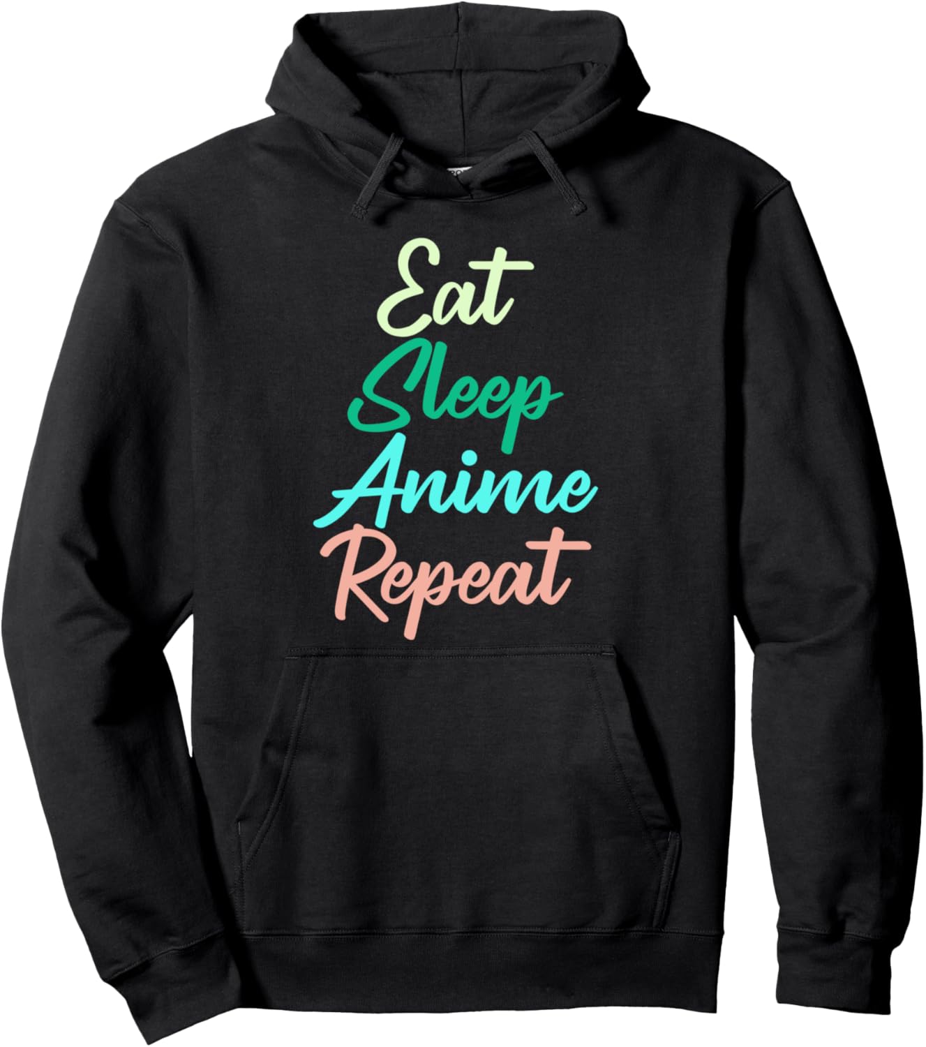 Cute Japanese Anime Lover Shirt Eat Sleep Anime Repeat Pullover Hoodie