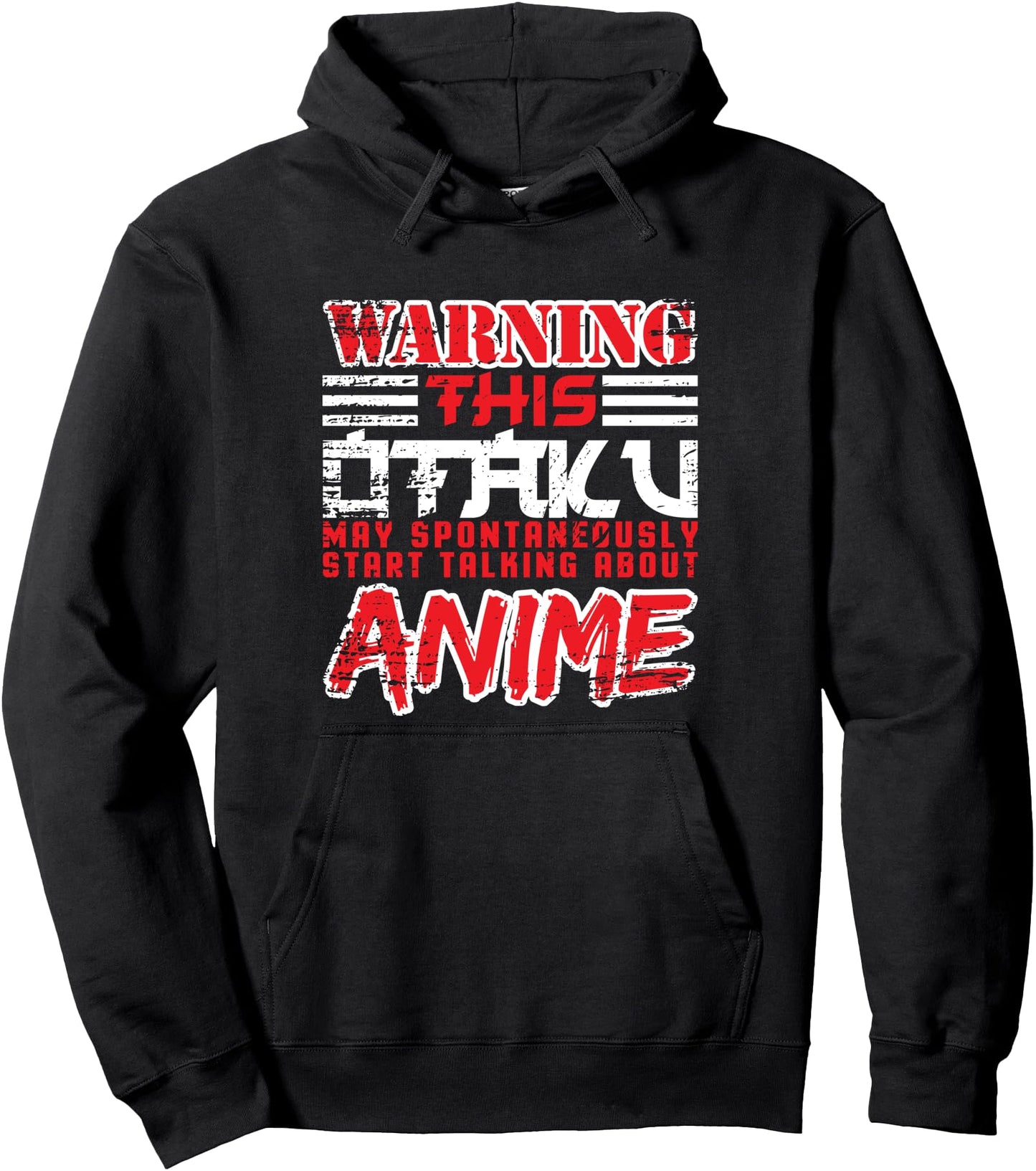 Warning May Spontaneously Start Talking About Anime Pullover Hoodie