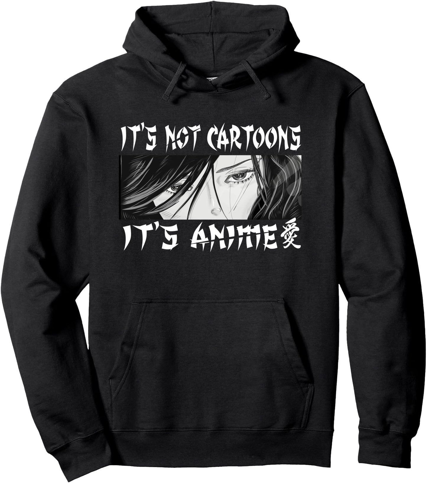 It's Not Cartoons It's Anime, Anime Girl Pullover Hoodie