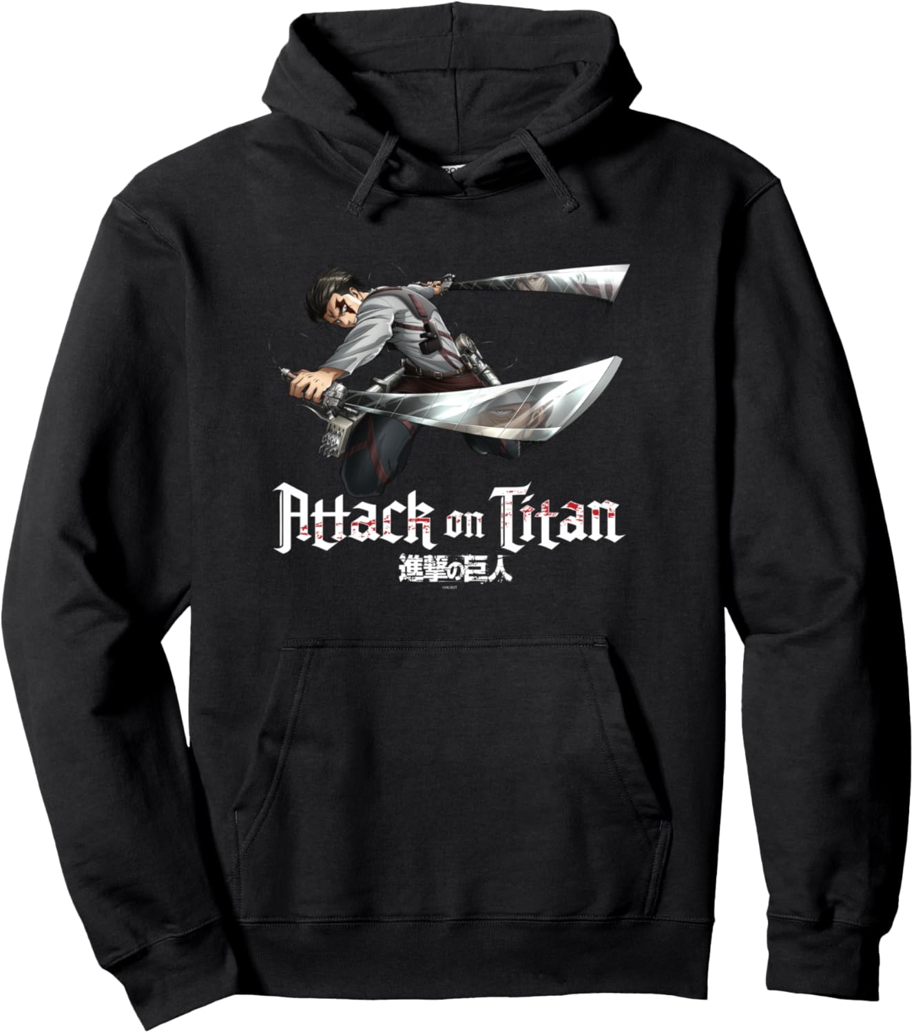 Attack on Titan Season 3 Levi Jump Attack Anime Pullover Hoodie