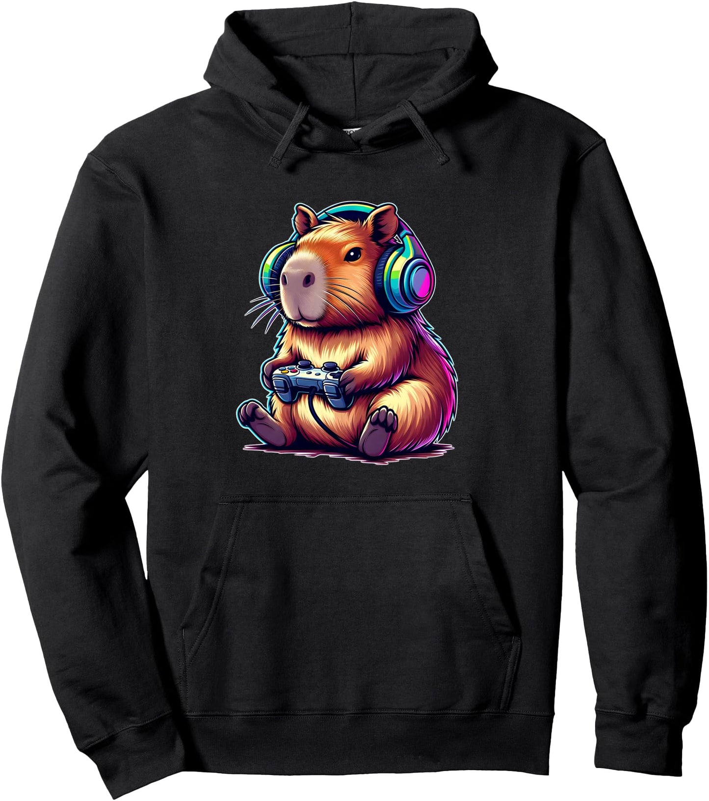 Capybara Funny Video Games Capybara Pullover Hoodie