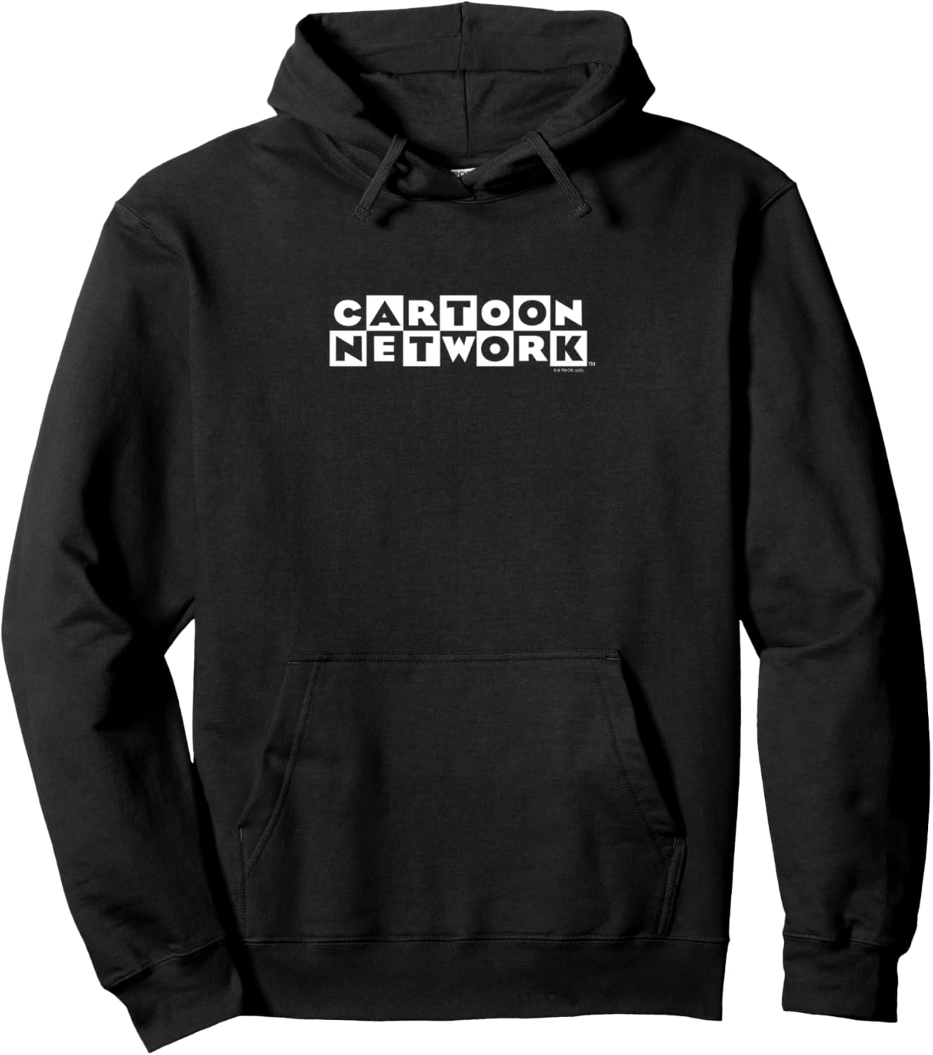 Cartoon Network Black and White Checkerboard Logo TV Pullover Hoodie