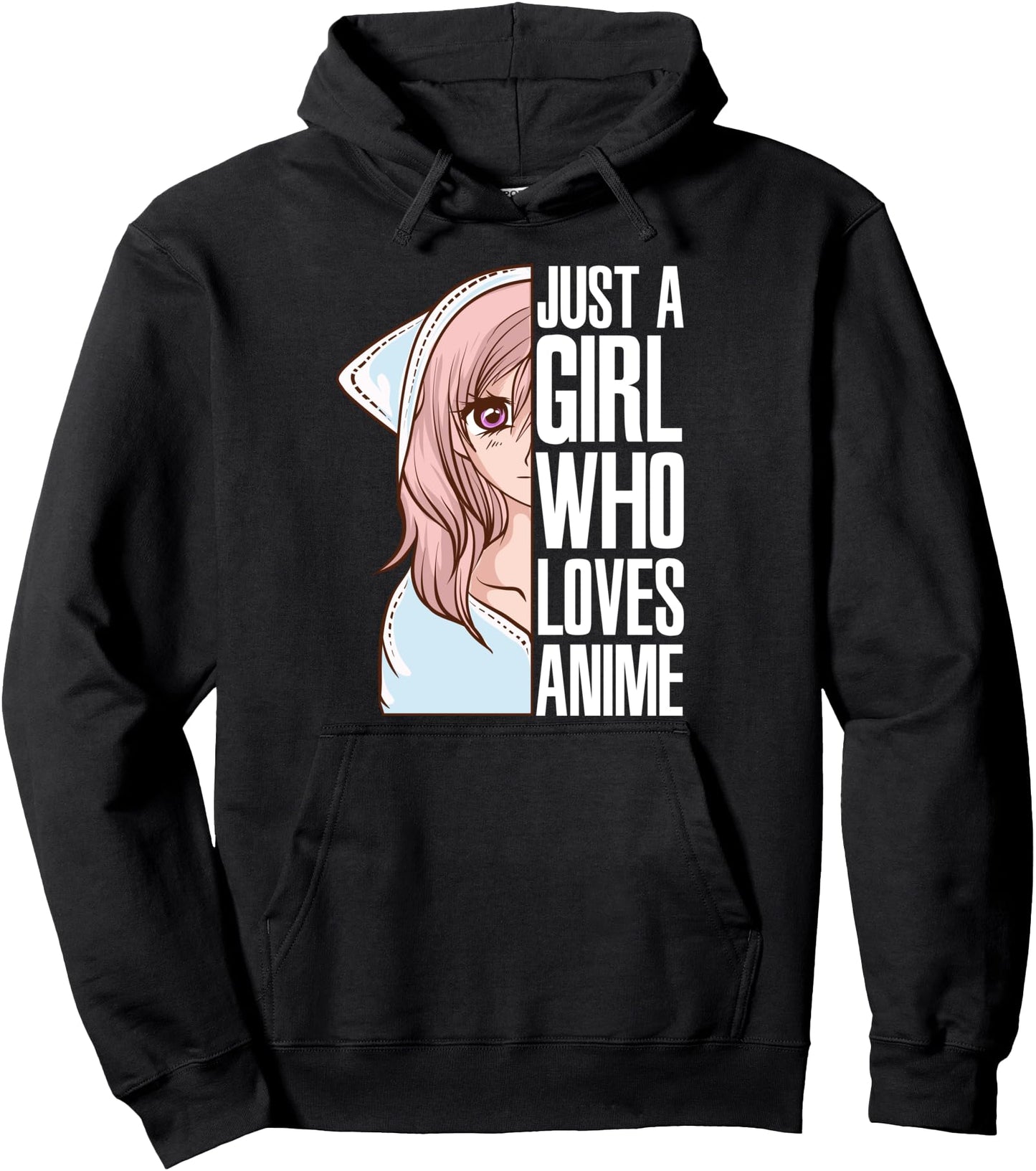 Just A Girl Who Loves Anime Anime Is Life - Anime Girl Pullover Hoodie