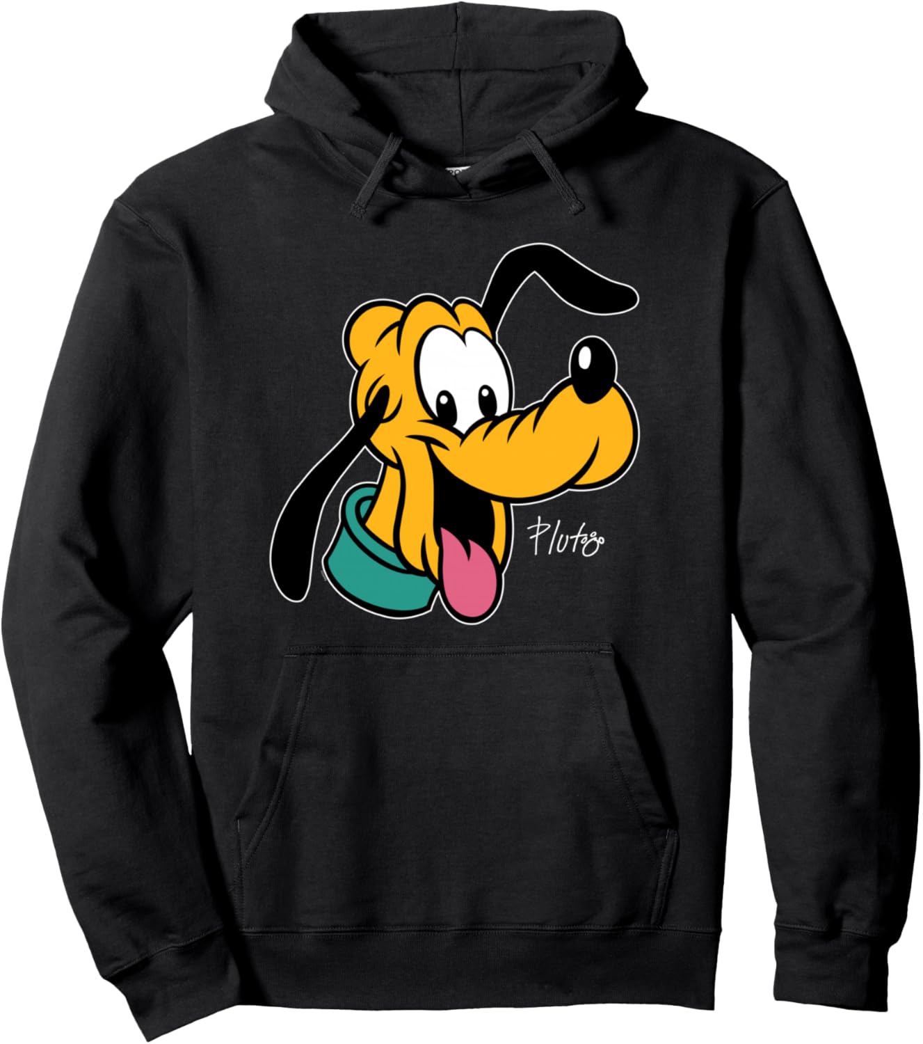 Disney Pluto Big Face Retro Character Trip Matching Pullover Hoodie