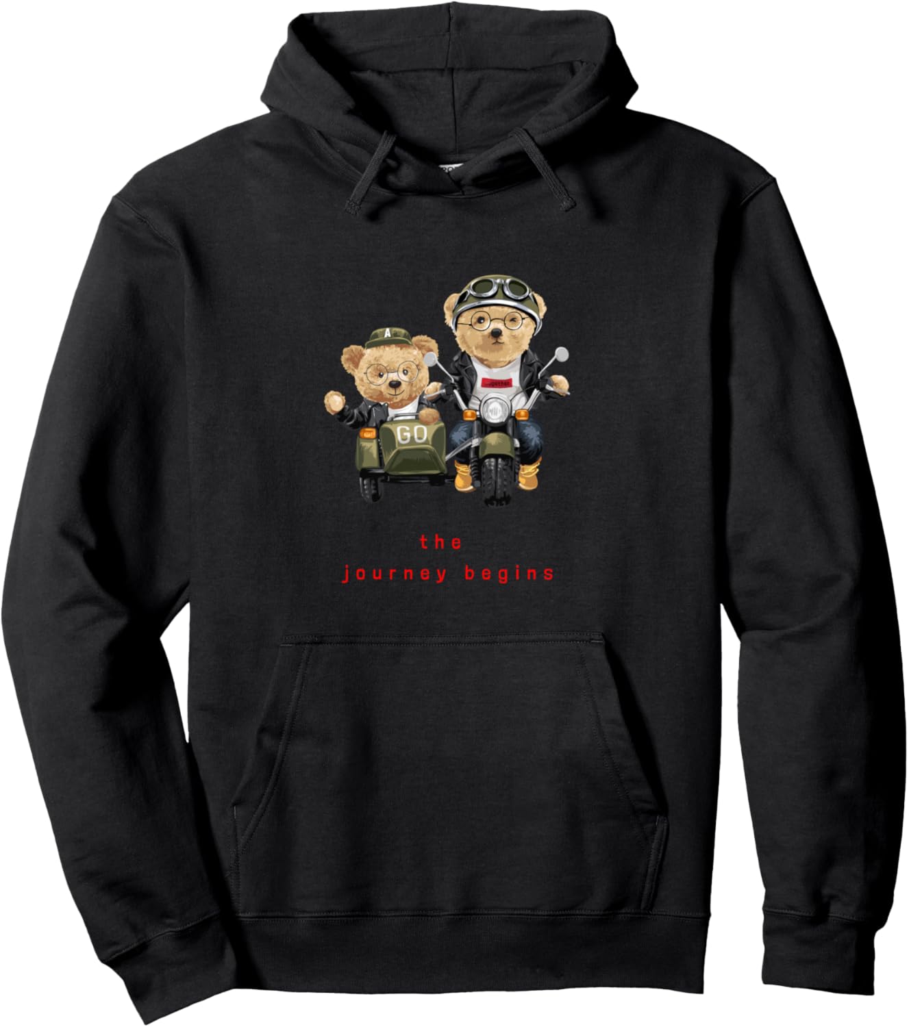 Men's Women's Kids Teddy Bear Graphic Cool Designs Funny Pullover Hoodie