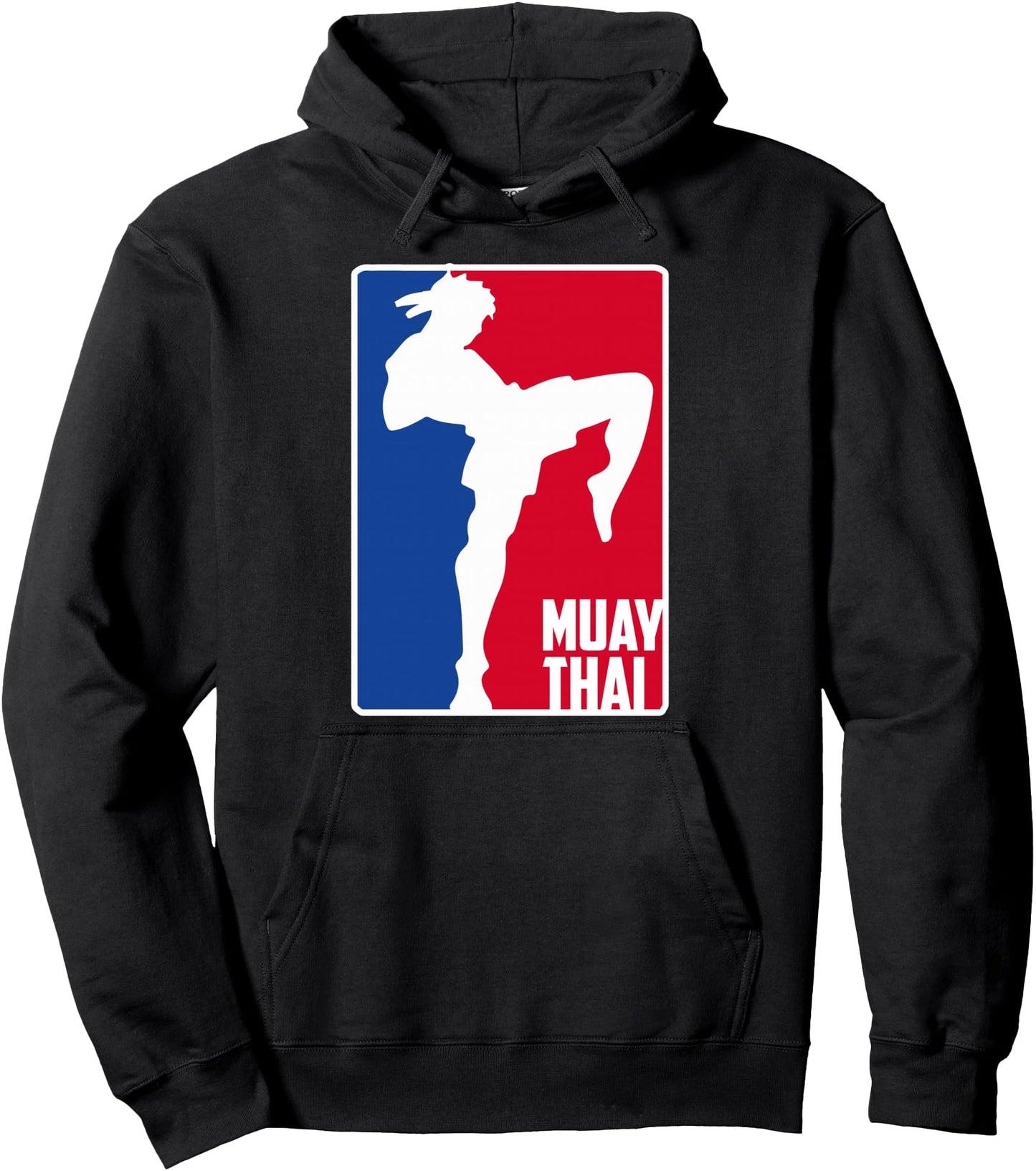 Muay Thai Fighter Retro Kickboxing Training MMA Pullover Hoodie