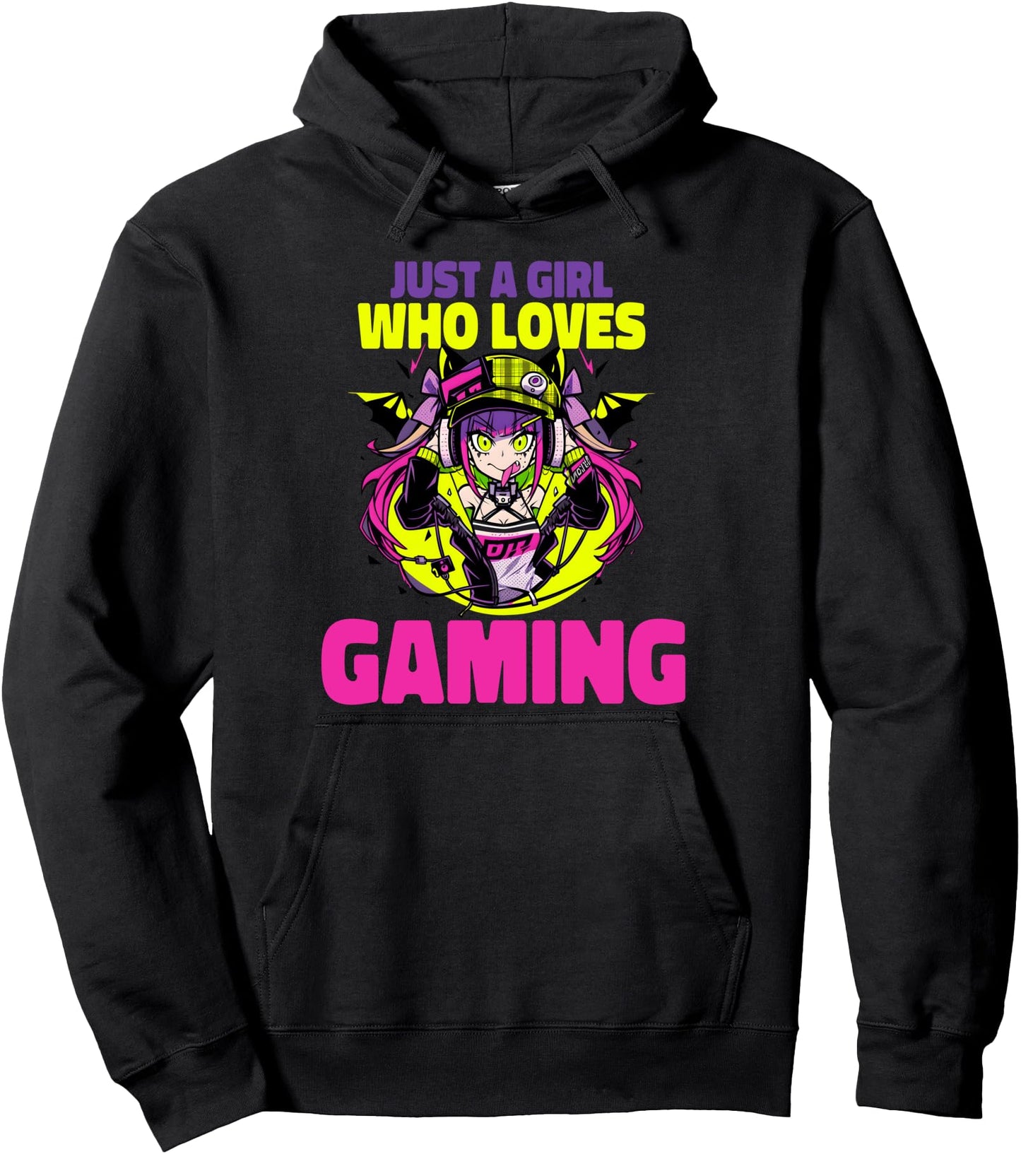 Just A Girl Who Loves Gaming Otacore Otaku Anime Pullover Hoodie