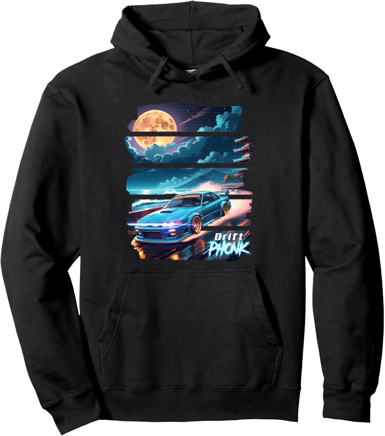 Phonk aesthetic car Pullover Hoodie