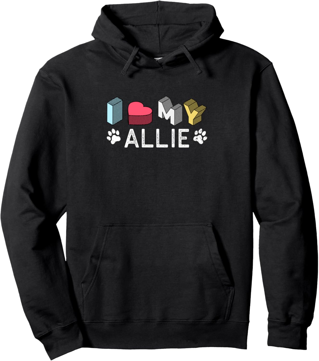 Allie Personalized Dog Name Allie Pet Lover Pullover Hoodie
